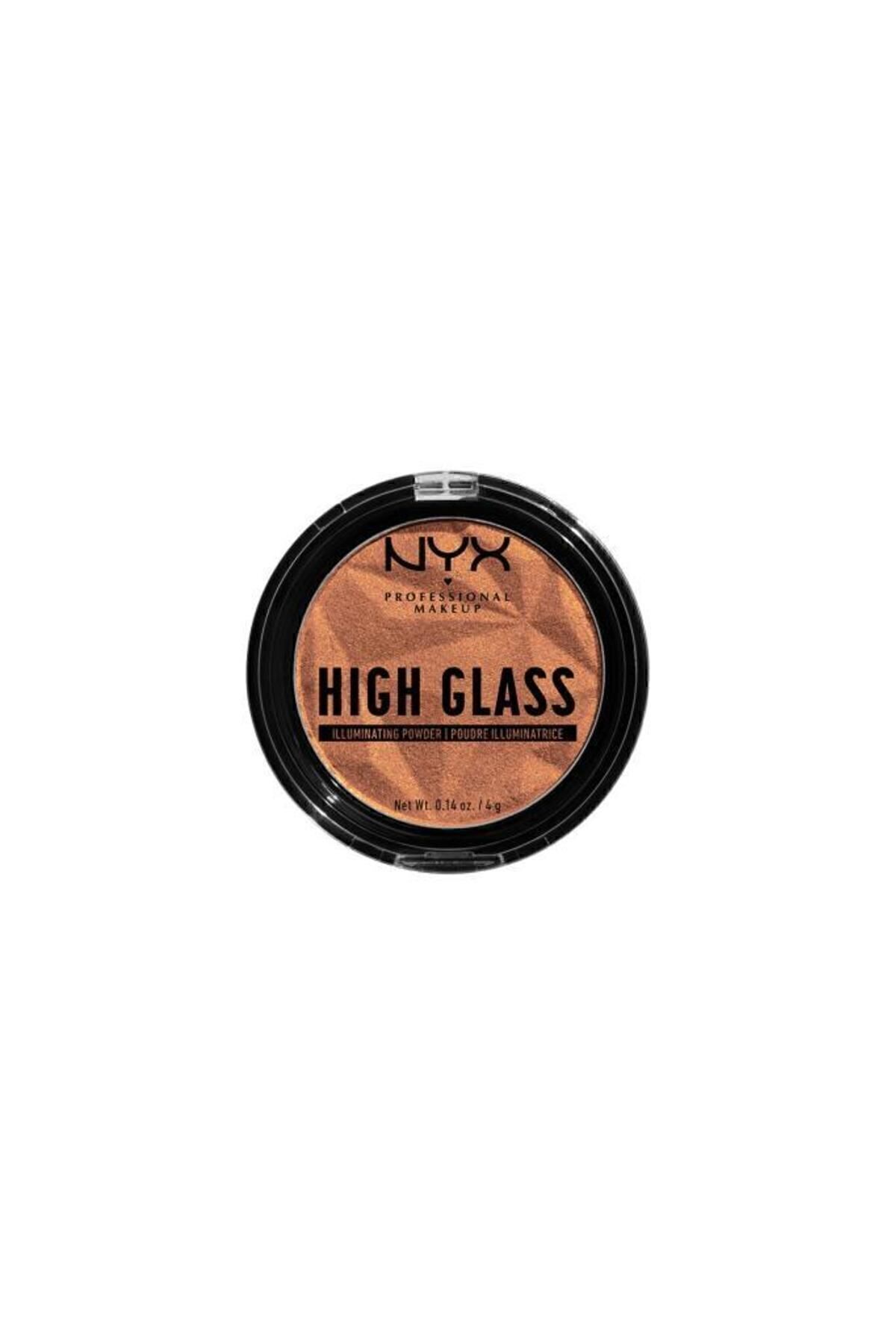 هایلایتر پودر روشنایی شیشه ای بالا 3 طلا NYX Professional Makeup