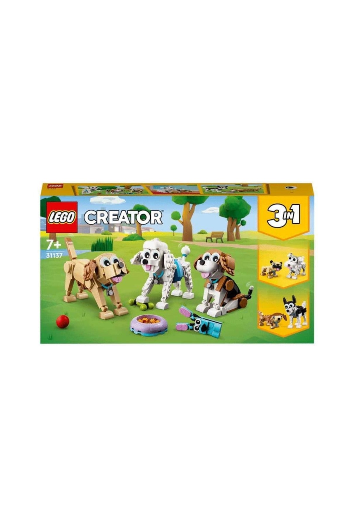 ست بازی 31137 ® CREATOR 3IN1 CUTE DOGS 475 PIECES +7 YEARS اورجینال LEGO