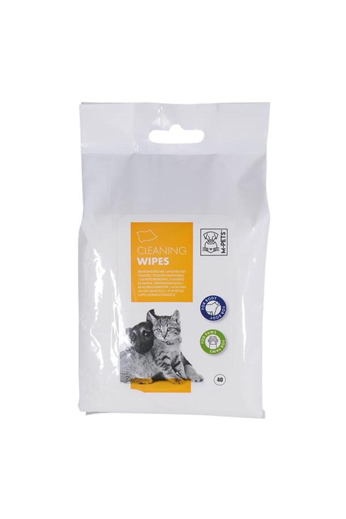 دستمال تمیزکننده گربه و سگ ام‌پتس M-PETS، بسته ۴۰ عددی