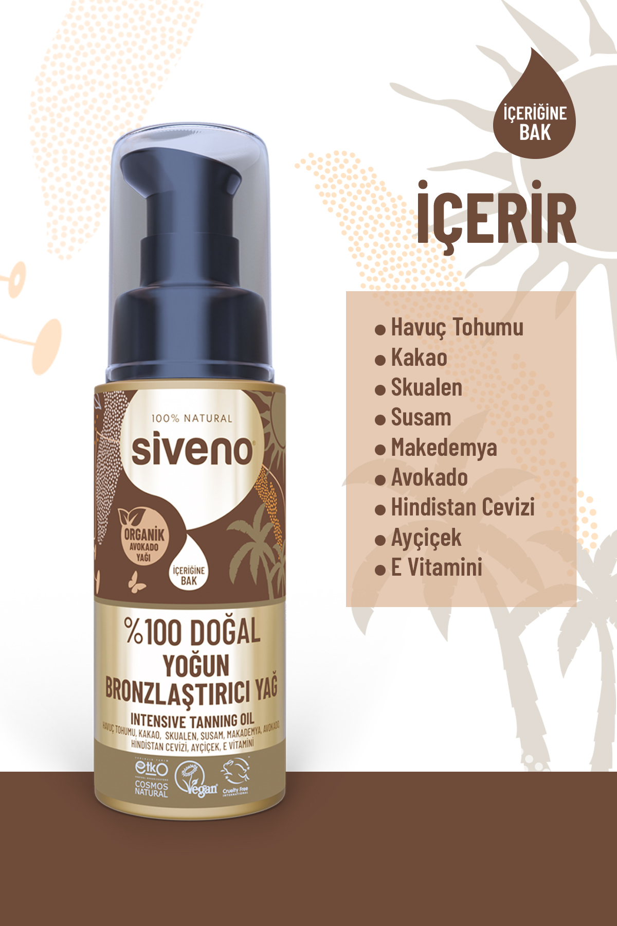 برنزه کننده 100 ٪ روغن طبیعی آلی آووکادو مرطوب فشرده 50 میل Siveno