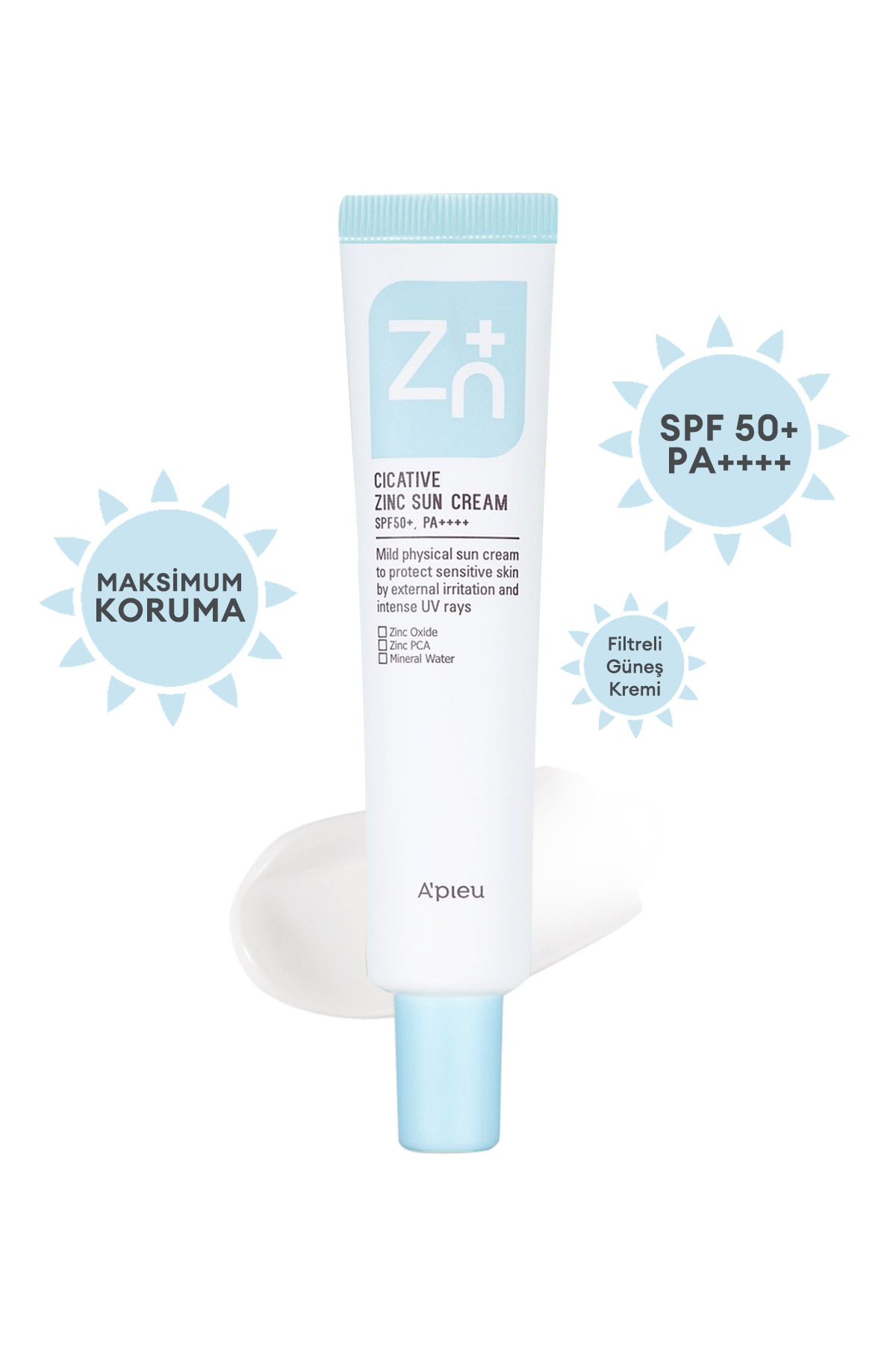 کرم ضد آفتاب مینرال با زینک SPF50+/PA+ حاوی مواد مغذی 40میل میشا Missha