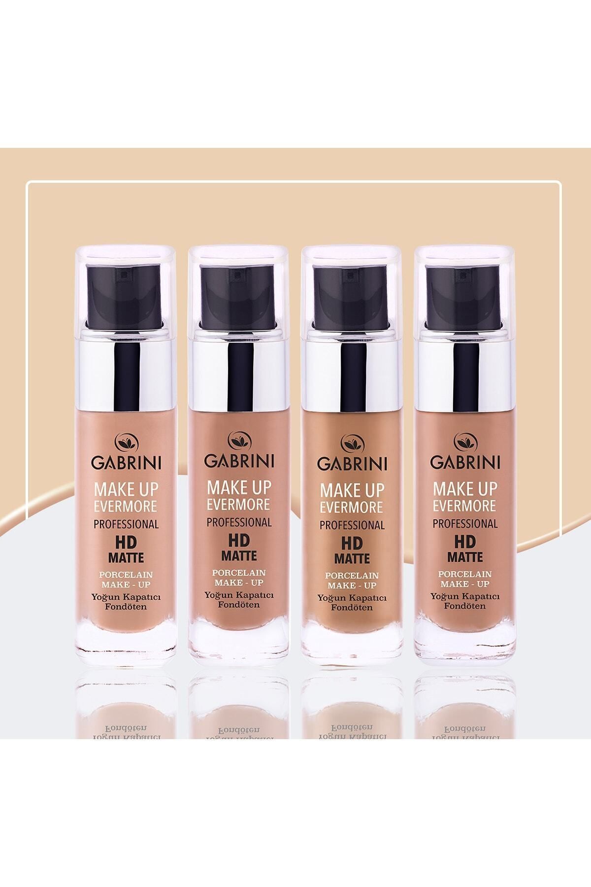کرم پودر بنیاد حرفه ای HD MATTE 4 Gabrini