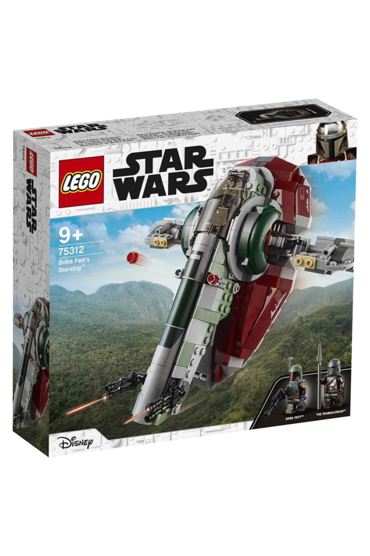 لگو و اسباب بازی های ساخت محور STARSHIP BOBA FETT'S MANDALORIAN WARS 75312 اورجینال LEGO