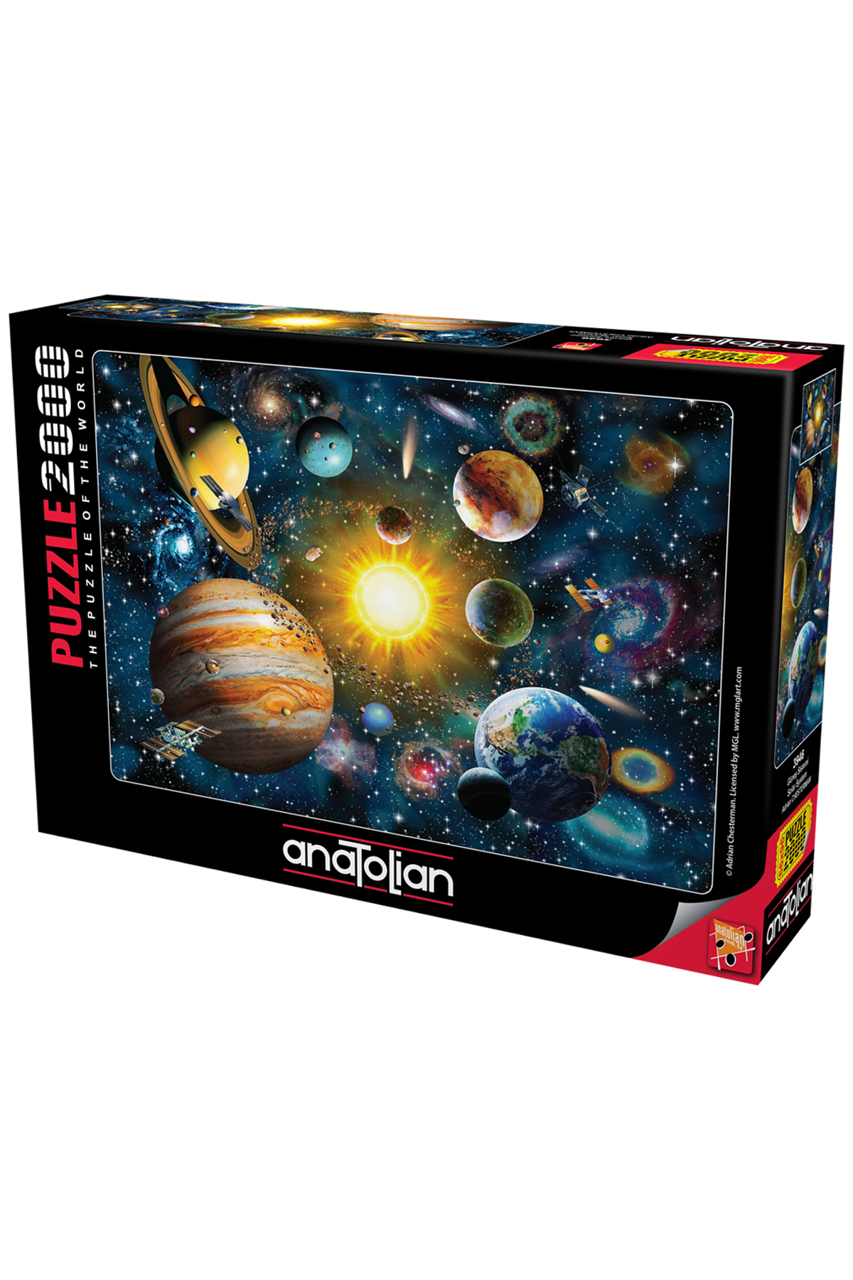 پازل اره منبت کاری مویی 2000 قطعه منظومه شمسی 3946 از ترکیه Anatolian Puzzle