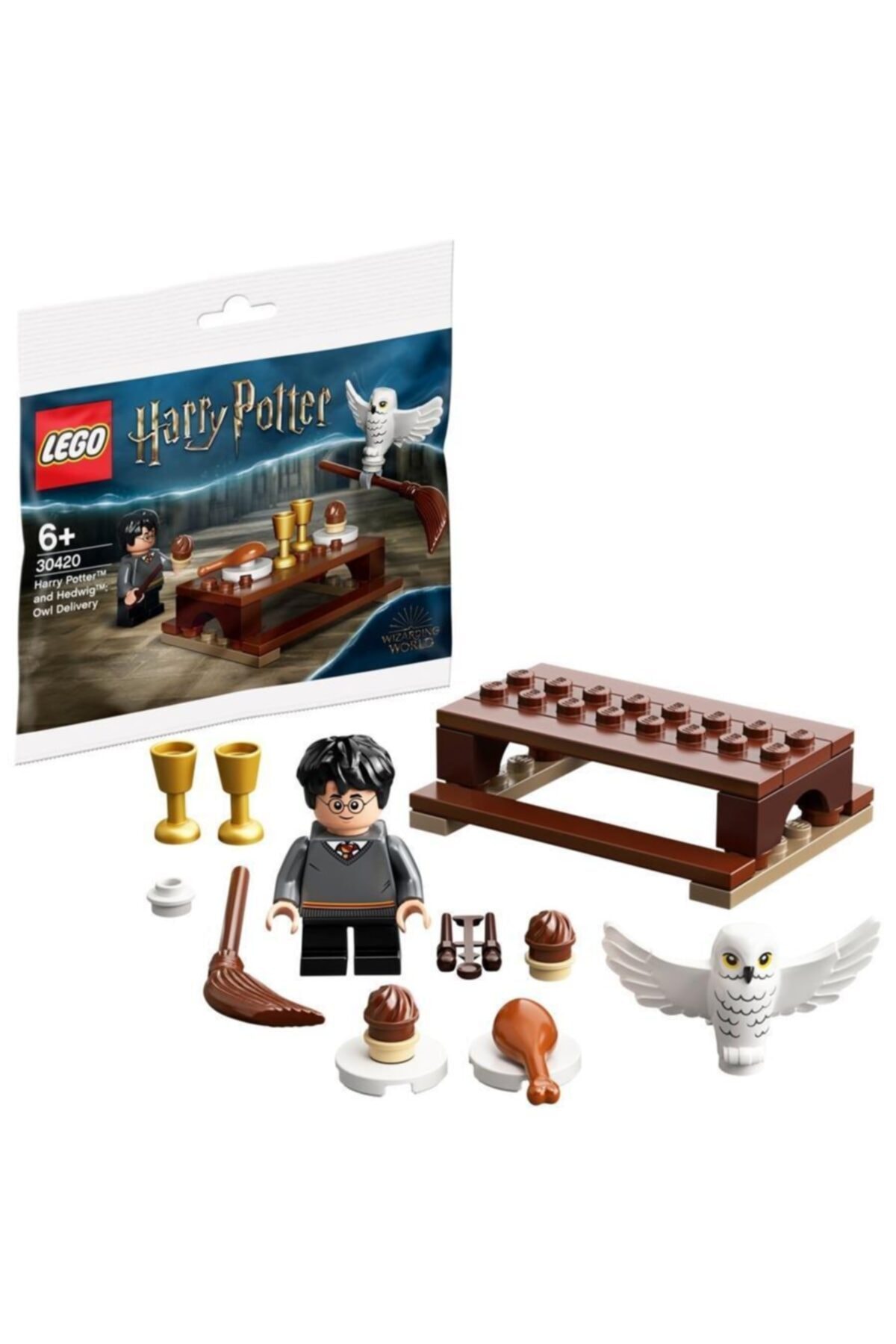 لگو و اسباب بازی های ساخت محور HARRY POTTER 30420 AND HEDWIG: OWL DELIVERY اورجینال LEGO