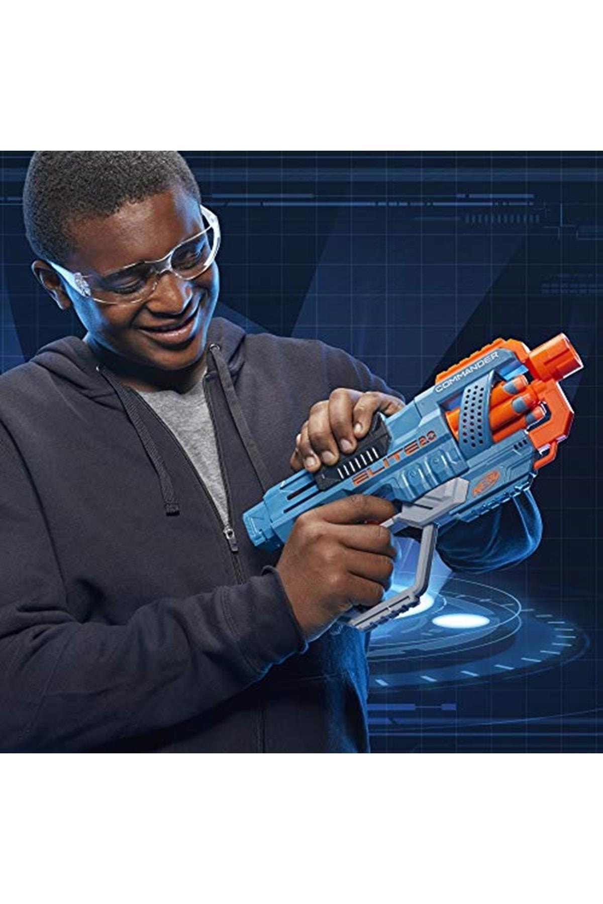 تفنگ های اسباب بازی و آب ELITE 2.0 COMMANDER RD 6 DART GUN نرف اورجینال Nerf