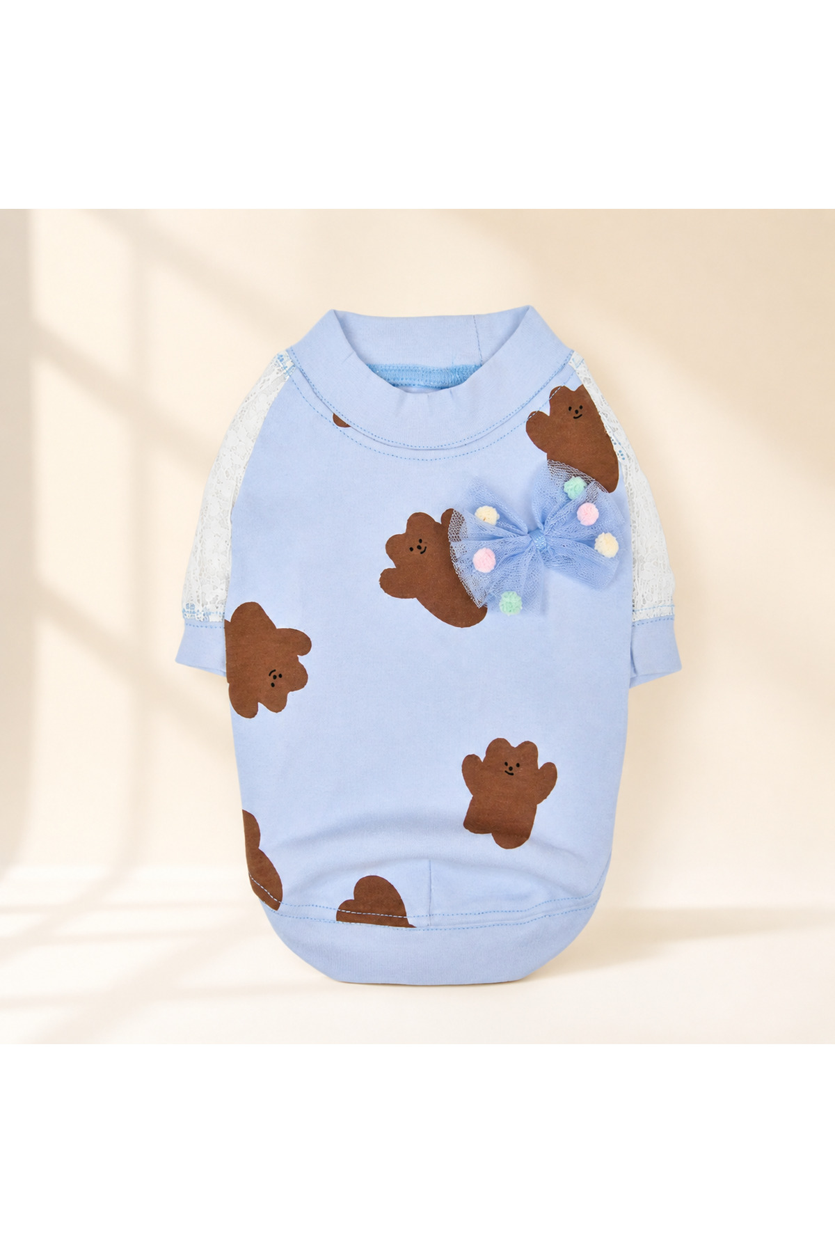 تی‌شرت سگ پینکاهولیک Pinkaholic طرح خرس آبی، مدل VEL-TS-BEAR-001