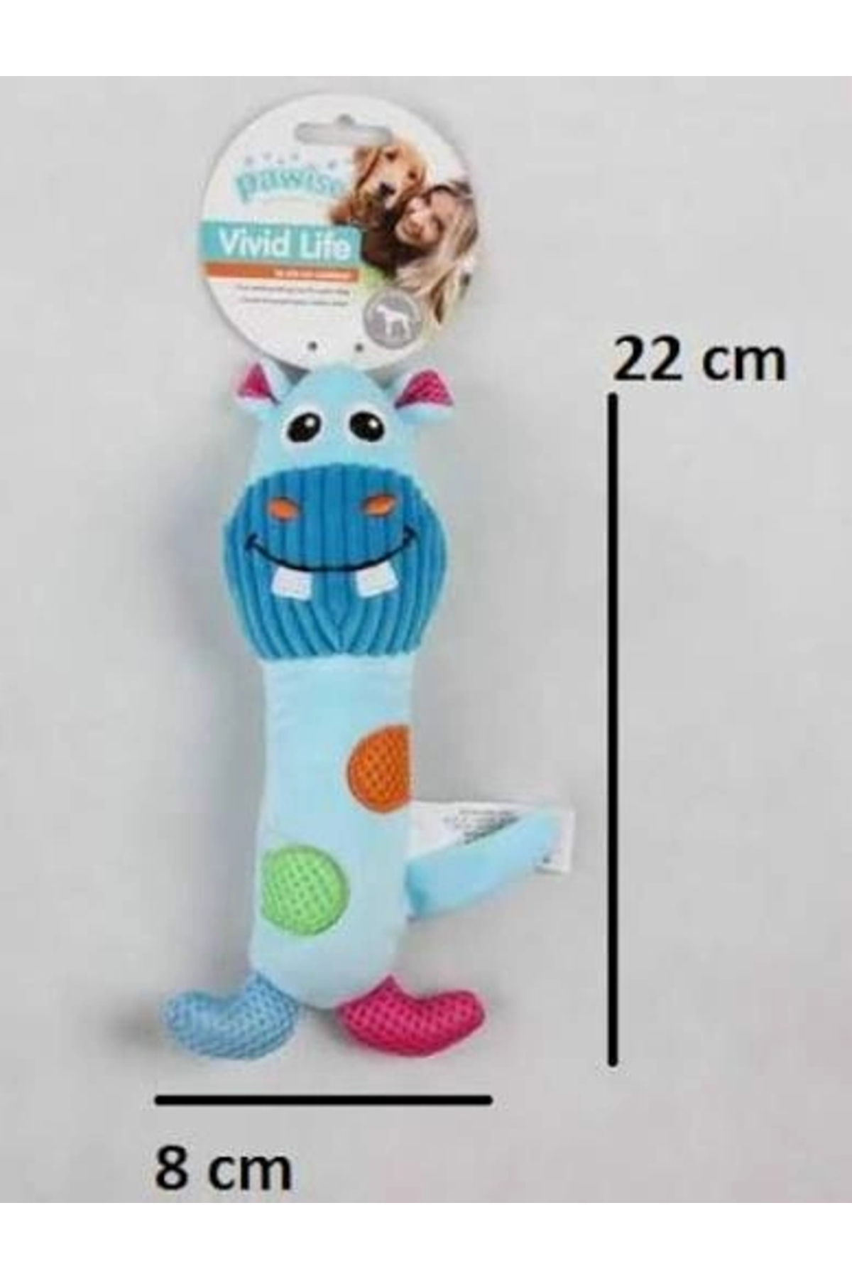اسباب‌بازی سگ پاویس Pawise مدل Vivid Life-Hippo Stick، چندرنگ (P1327S2285)