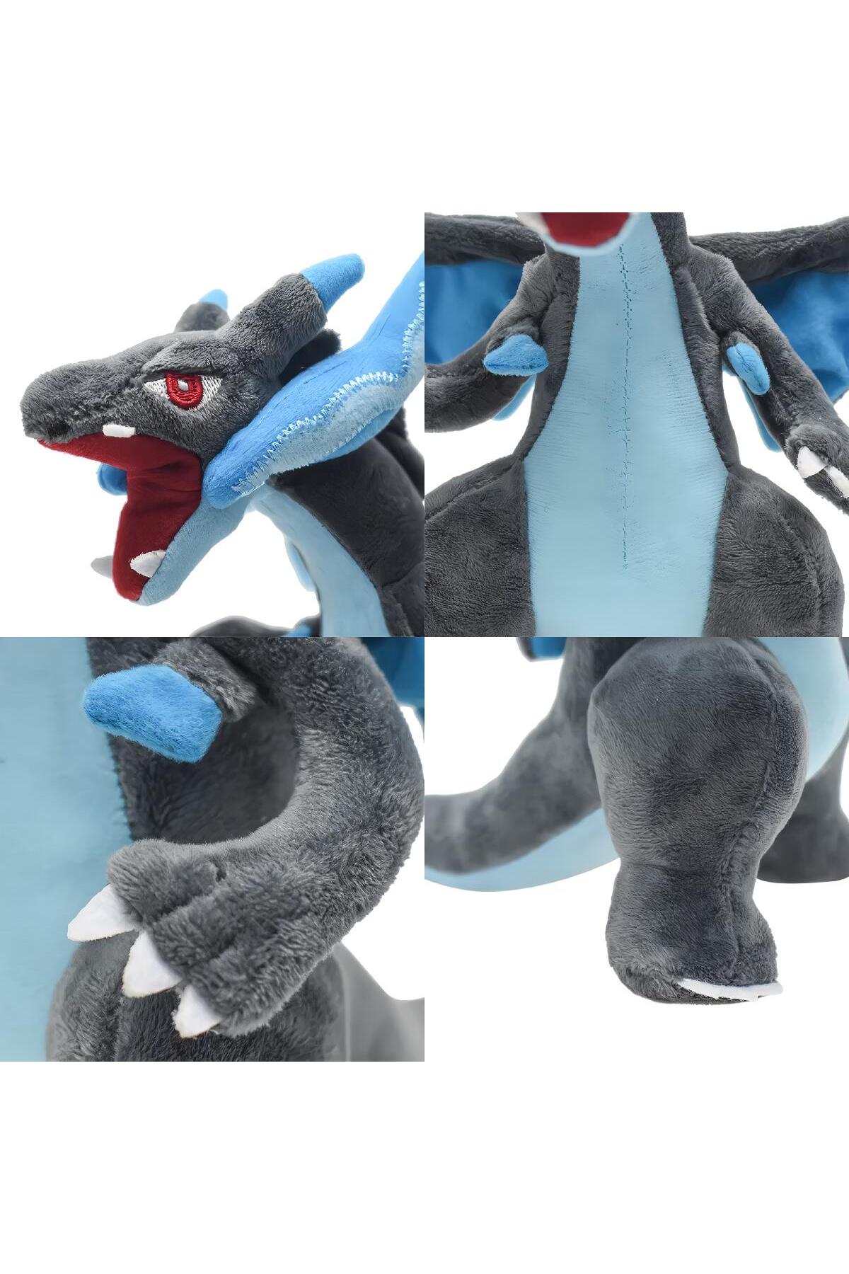 اسباب بازی های پشمی FABRIC XXL POKEMON MEGA CHARIZARD X DRAGON FIGURE PULSH TOY SLEEPING & PLAYMATE 120 سانتی متری وارداتی. e-life shop