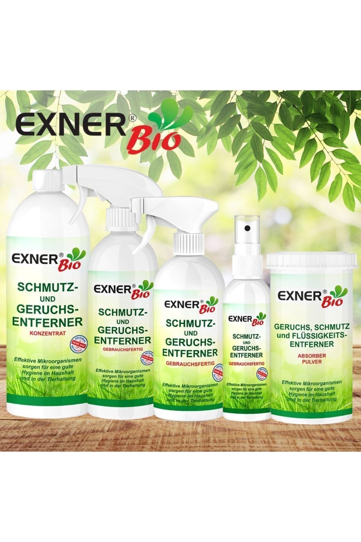اسپری بوگیر خاک و توالت گربه اکسنر بیو Exner Bio، ۵۰۰ میلی‌لیتر نارنجی