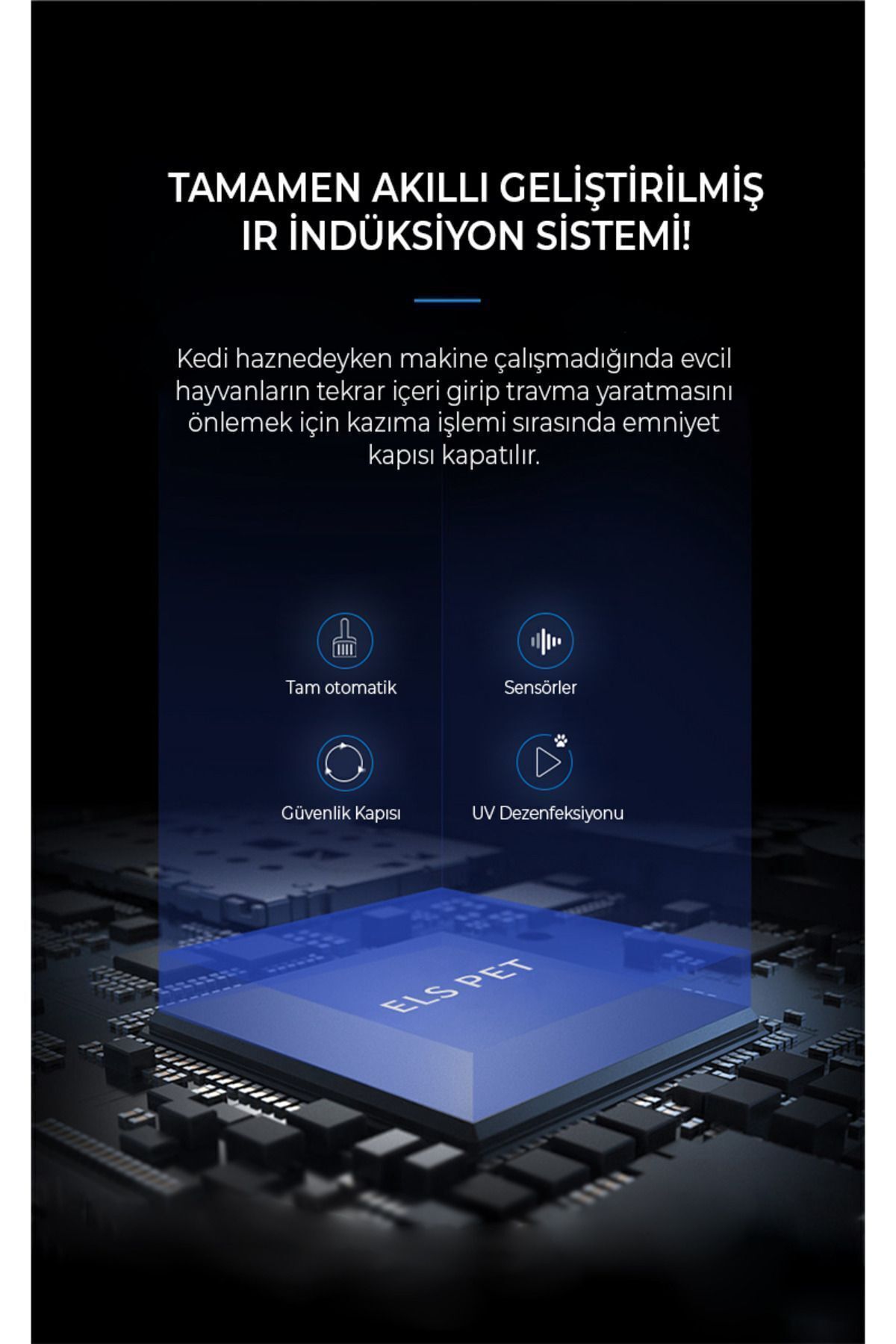 توالت خودکار گربه Smart Pro ال‌اس پت els pet، مدل SCT01، با کنترل اپلیکیشن و پاک‌سازی UV