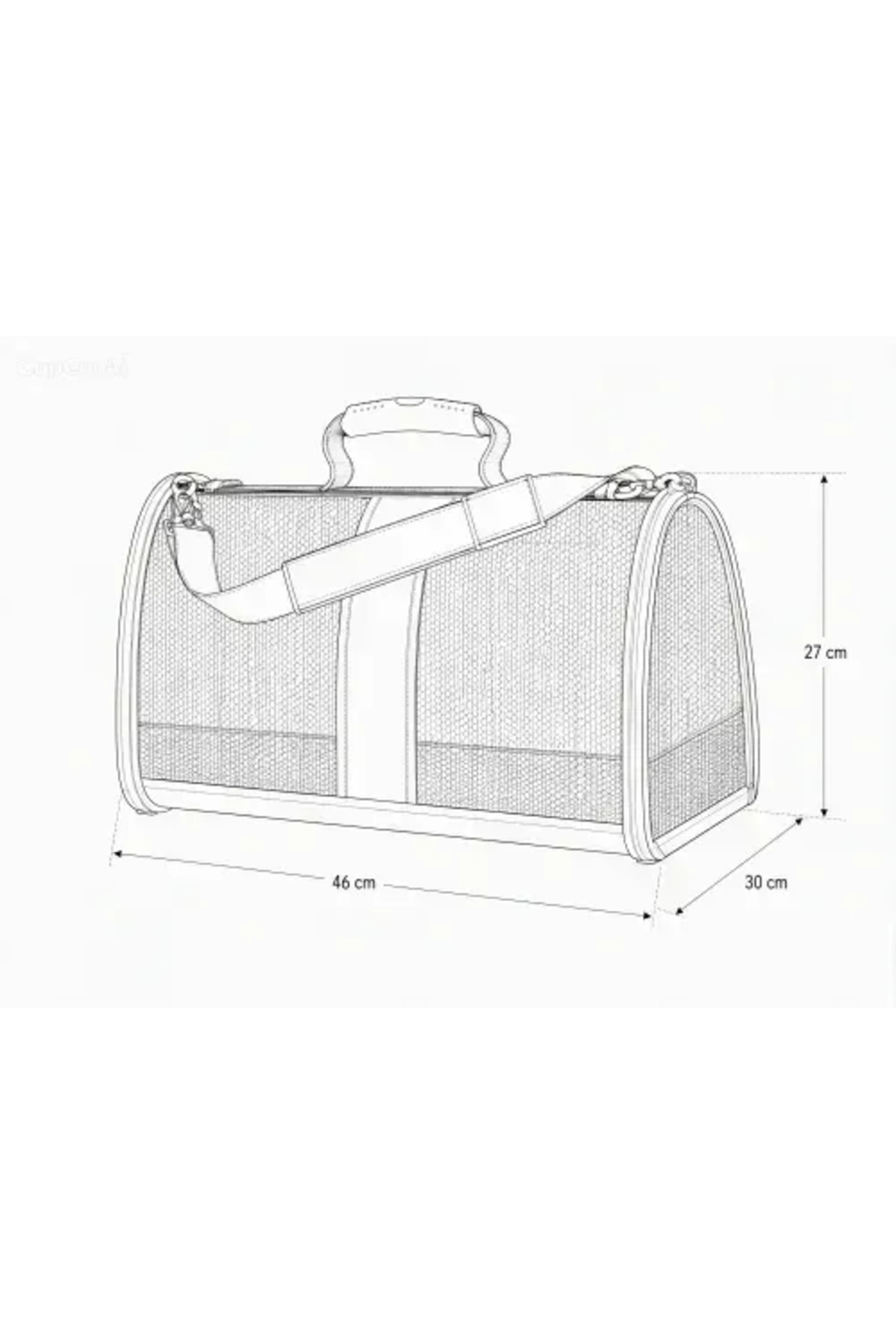 کیف حمل گربه و سگ میگنو Migno، مدل FLYBAG Safir، مشکی