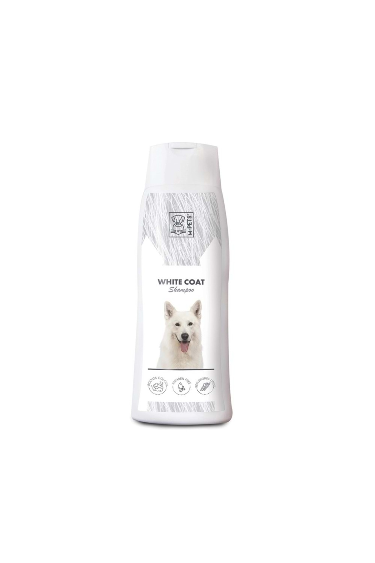 شامپو سگ ام‌پتس M-PETS برای موهای سفید، ۲۵۰ میلی‌لیتر، مدل SMP008
