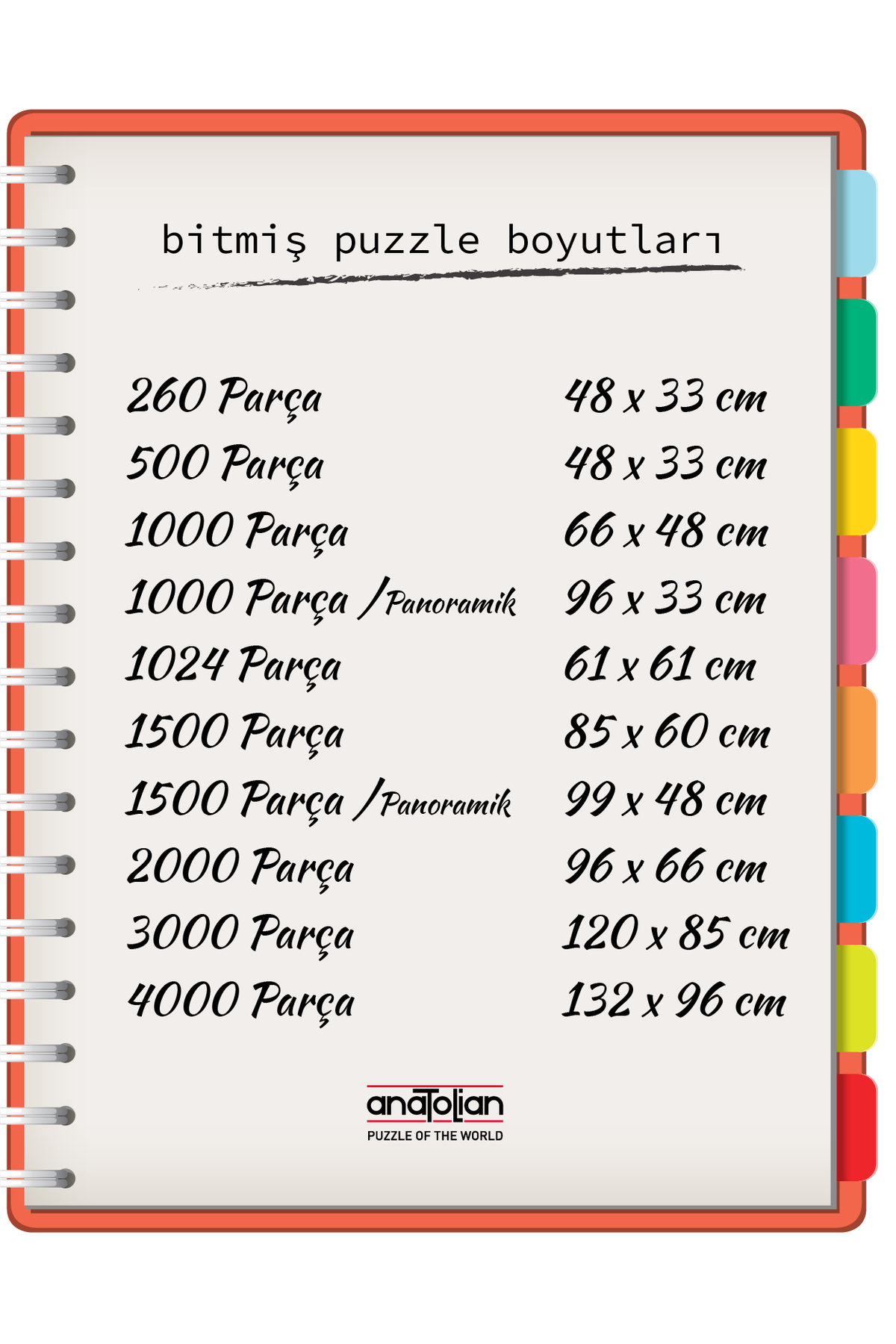 پازل عاشقان هنری 260 قطعه اورجینال Anatolian Puzzle