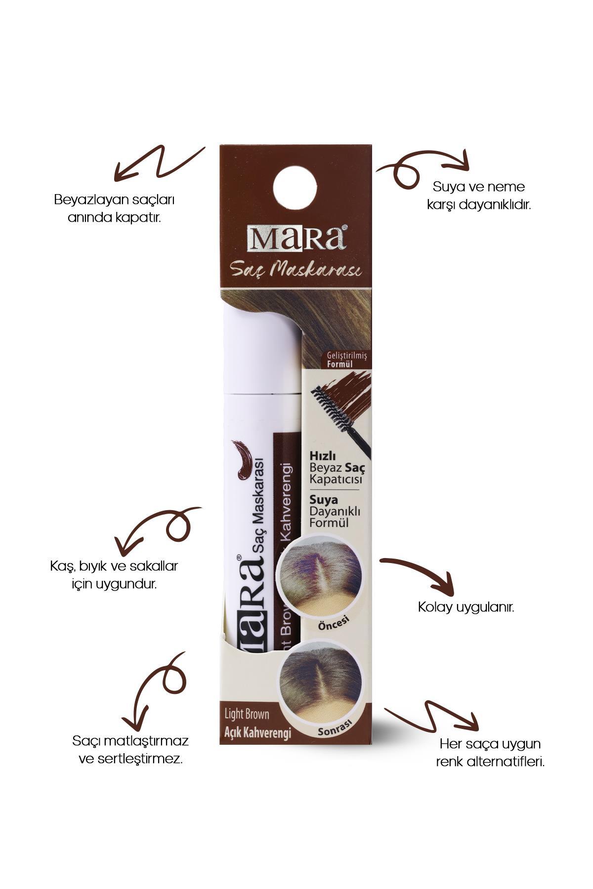 رنگ مو ریمل قهوه ای روشن 6 میل Mara