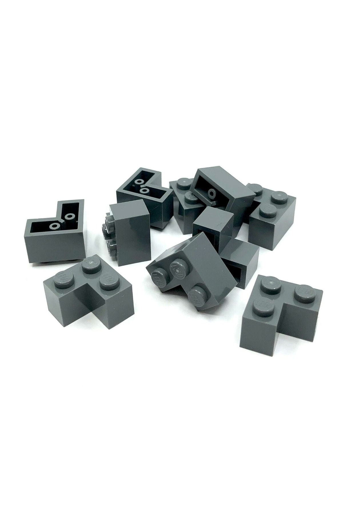 لگو لوازم جانبی MOC CREATOR CORNER 2 X گوشه آجر خاکستری تیره 4 قطعه ارسال می شود اورجینال LEGO
