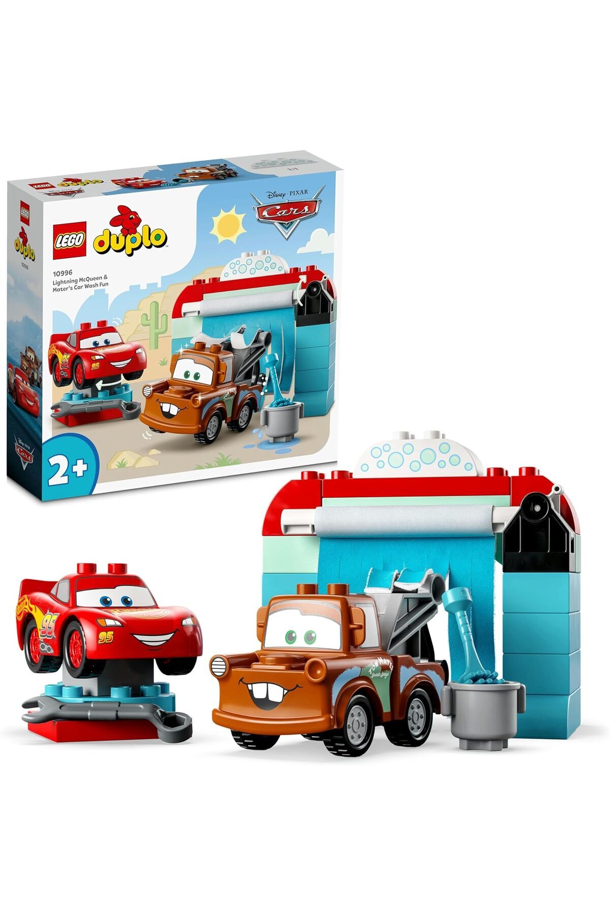 لگو و اسباب بازی های ساخت محور ® DUPLO® | DISNEY PIXAR CARS LIGHTNING MCQUEEN AND MATER'S CAR WASH FUN 10996 29 PIECES از ترکیه LEGO