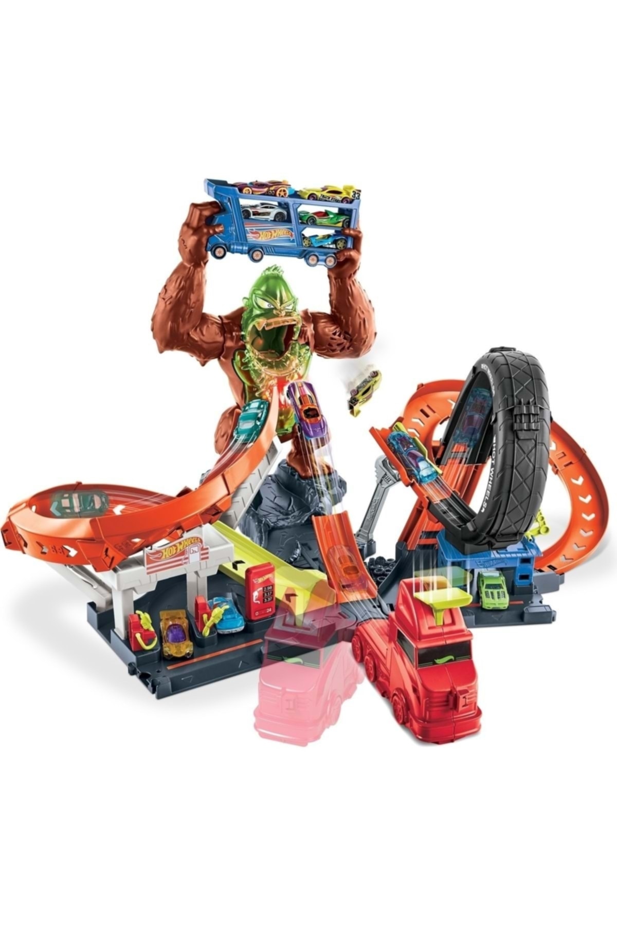 ماشین اسباب بازی مجموعه حمله گوریل سمی هات ویلز اورجینال HOT WHEELS