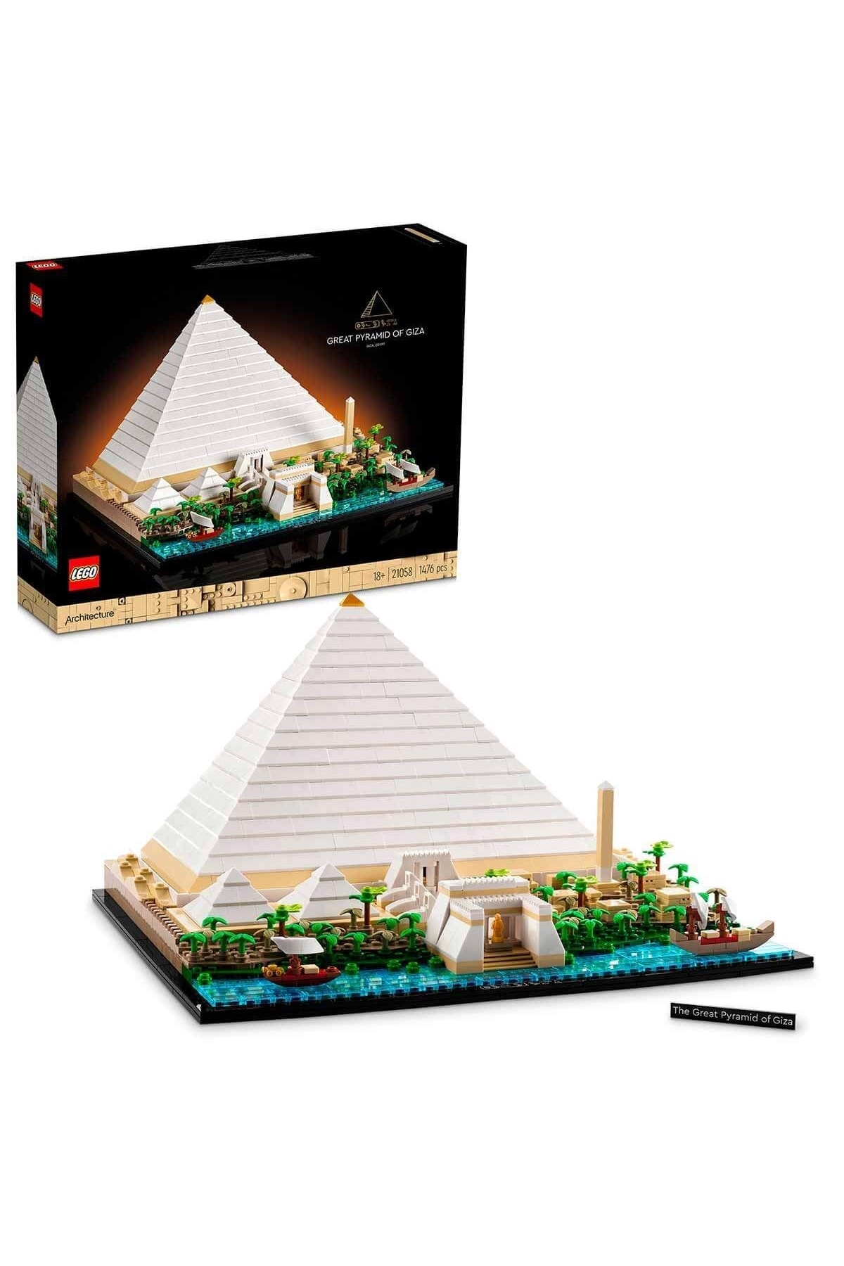 لگو و اسباب بازی های ساخت محور مجموعه نمادهای معماری: CHEOPS PYRAMID 21058 اورجینال LEGO