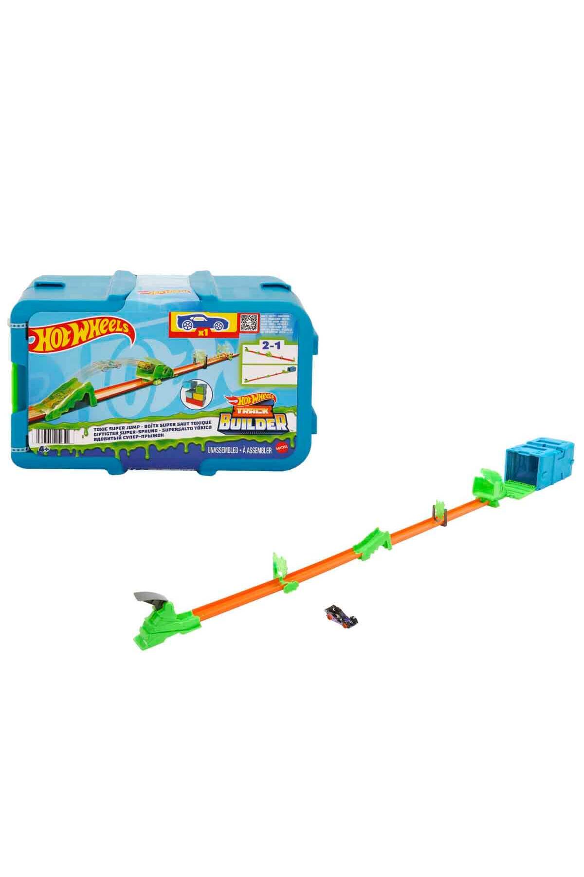 ماشین اسباب بازی مجموعه پرش هیجان انگیز HKX47 TRACK BUILDER از ترکیه HOT WHEELS
