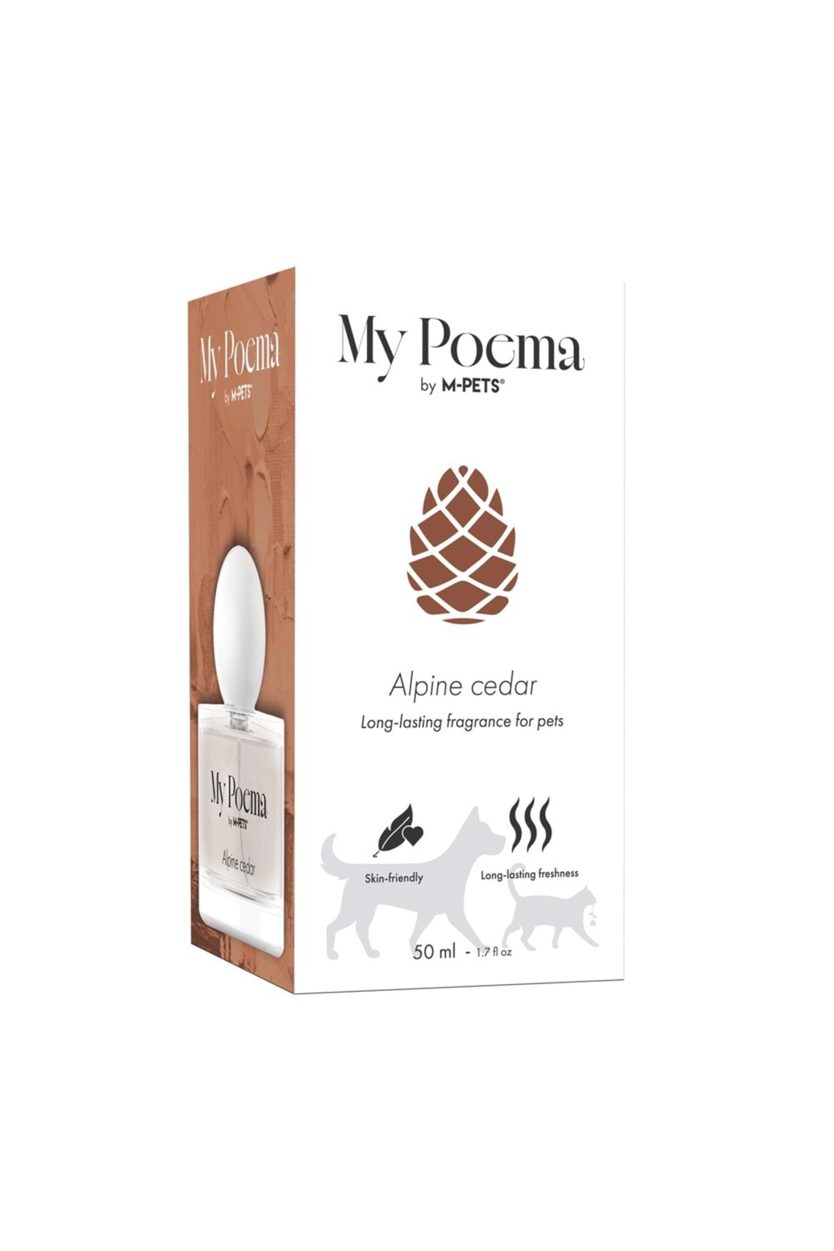 عطر گربه و سگ MY POEMA ام‌پتس M-PETS با رایحه سدر آلپاین، ۵۰ میلی‌لیتر