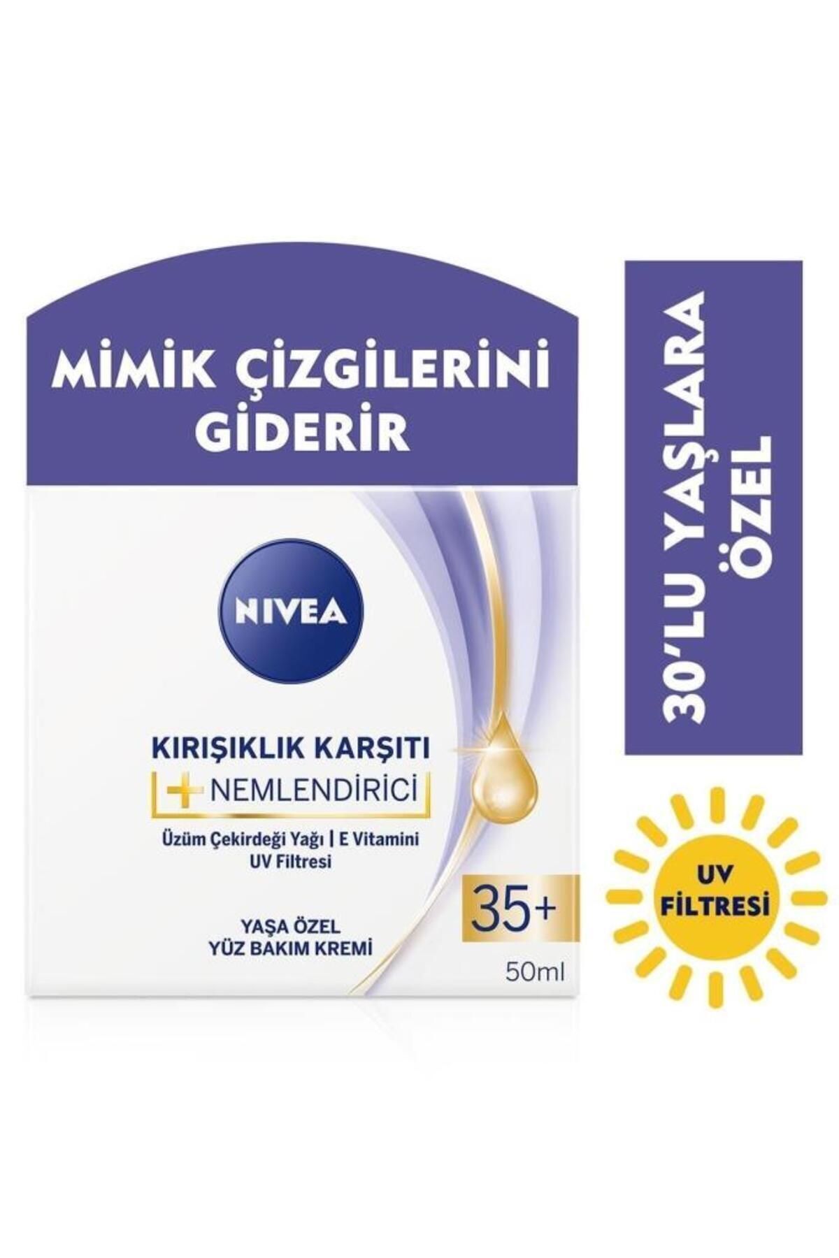 NIVEA کرم ضد چین و چروک های 35 ساله با مرطوب کننده 50 میلی لیتری