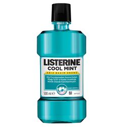 دهان‌شویه لیسترین Listerine Coolmint با طعم نعناع خنک‌کننده، ۵۰۰ میلی‌لیتر