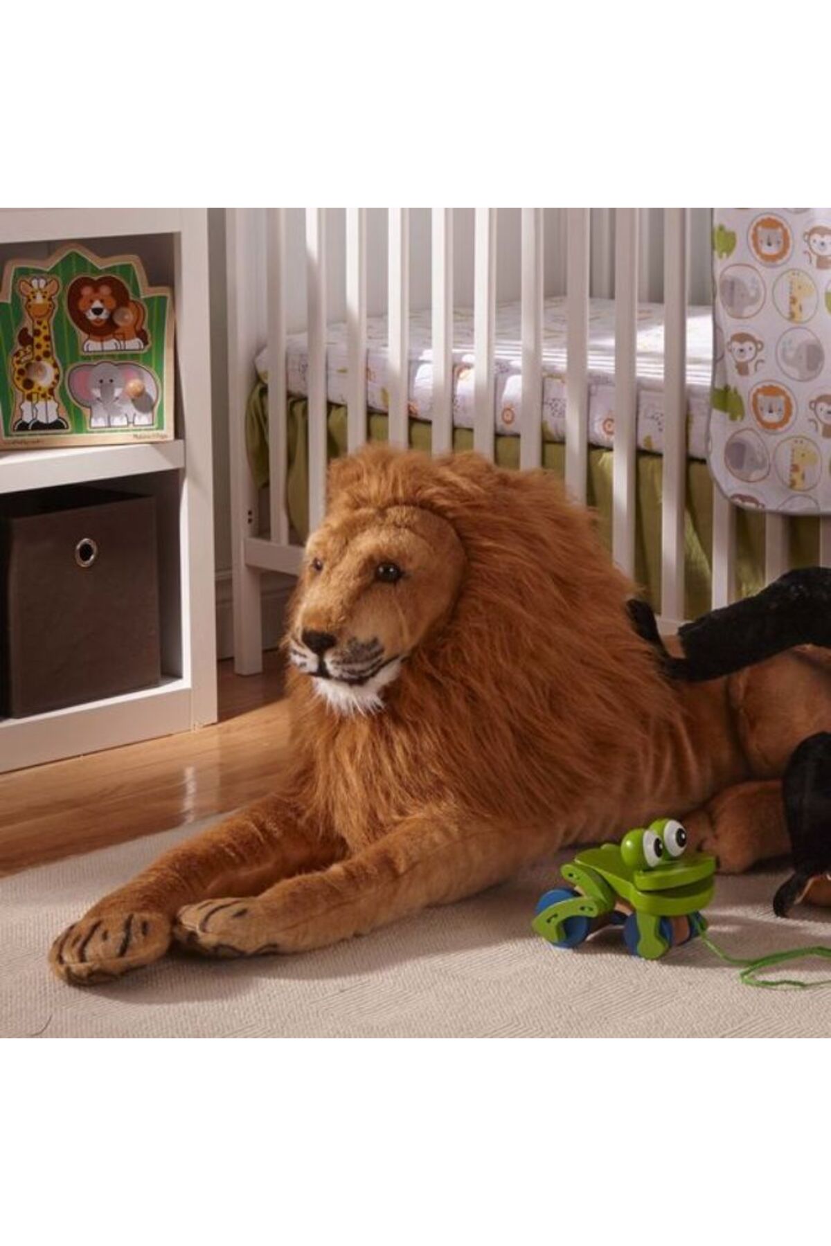 اسباب بازی های پشمی مخمل خواب غول پیکر شیر Melissa & Doug