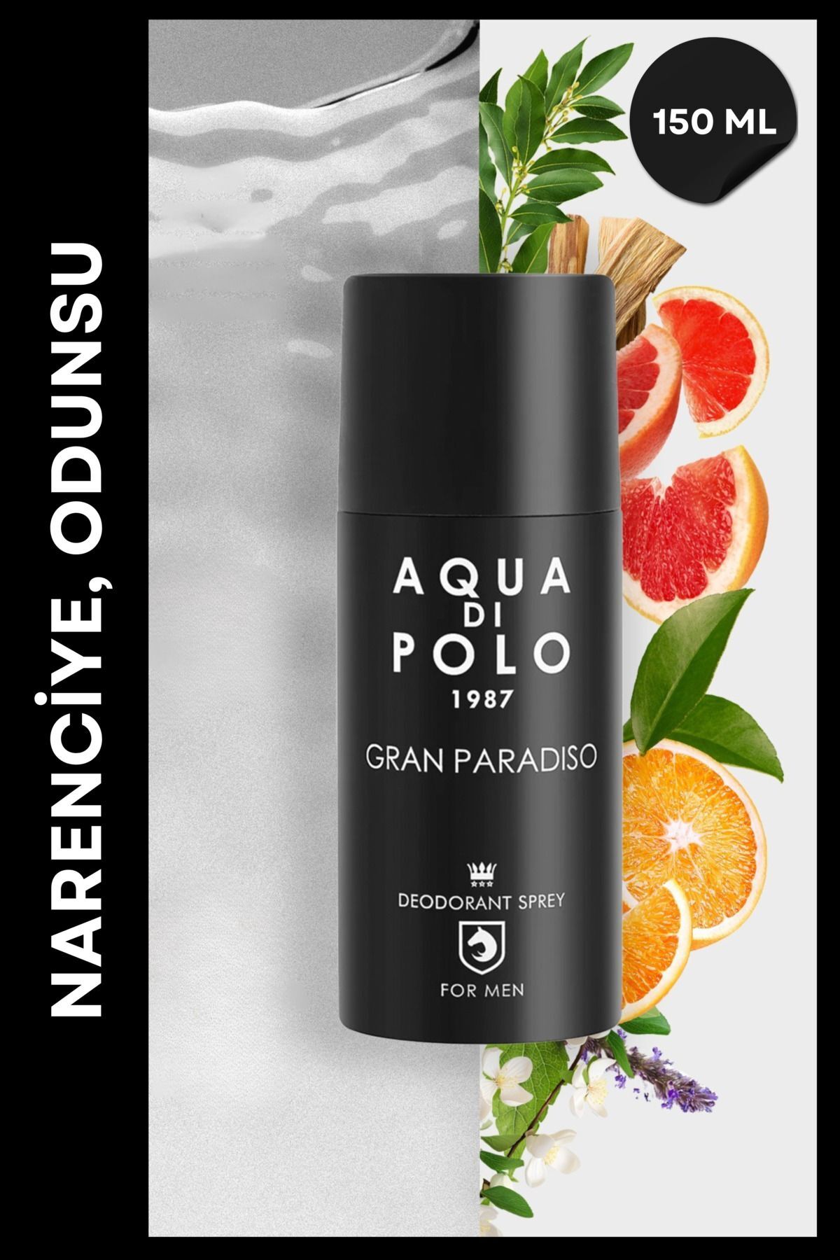 دئودورانت و رول آن 150 میلی لیتری GRAN PARADISO مردانه APPDGR03ED Aqua Di Polo 1987