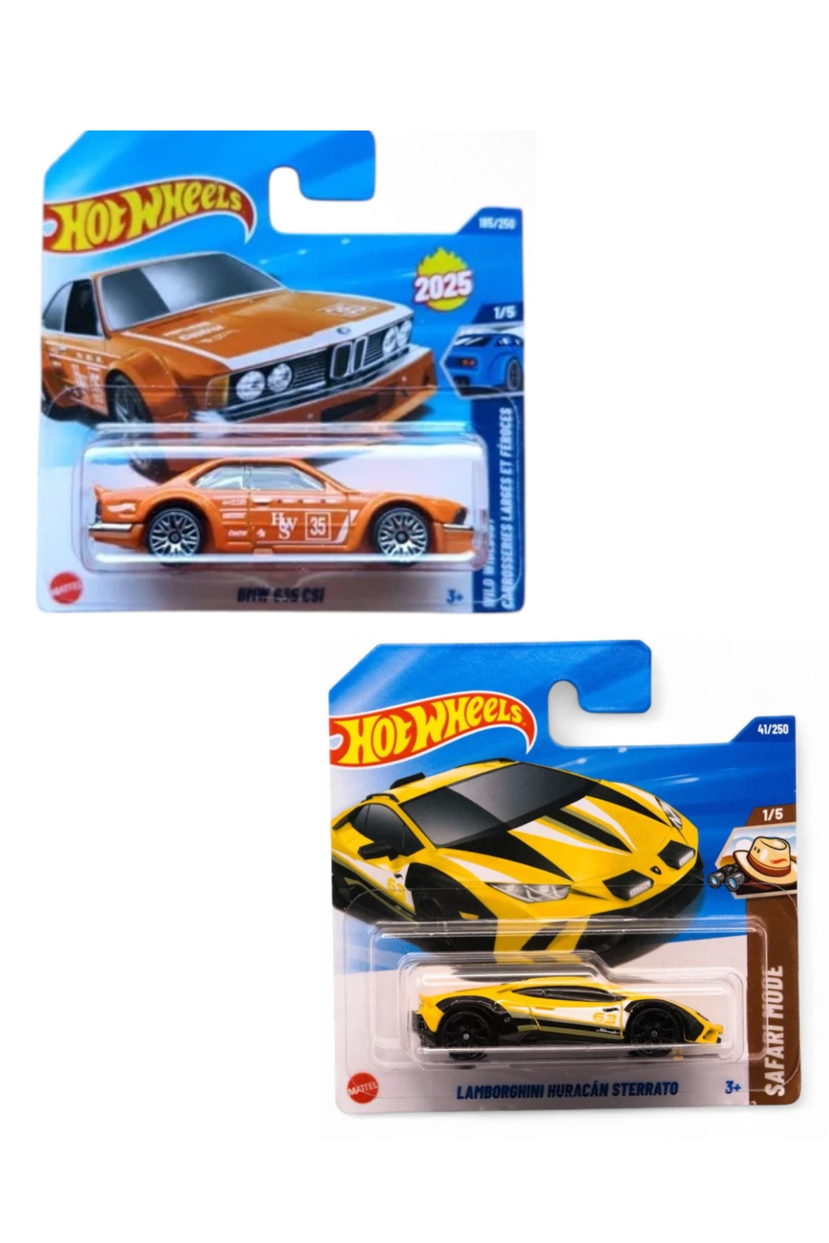 ماشین اسباب بازی BMW 635 CSI LAMBORGHINI HURACAN STERRATO مجموعه 2 عددی از ترکیه HOT WHEELS