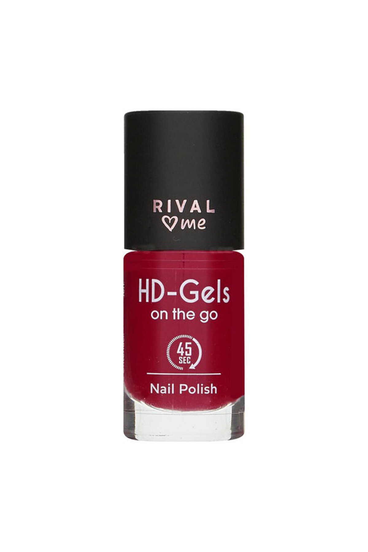 لاک ناخن قرمز جلبکی مدل No 19 HD Gels با حجم 9 میلی لیتر Rival Loves Me