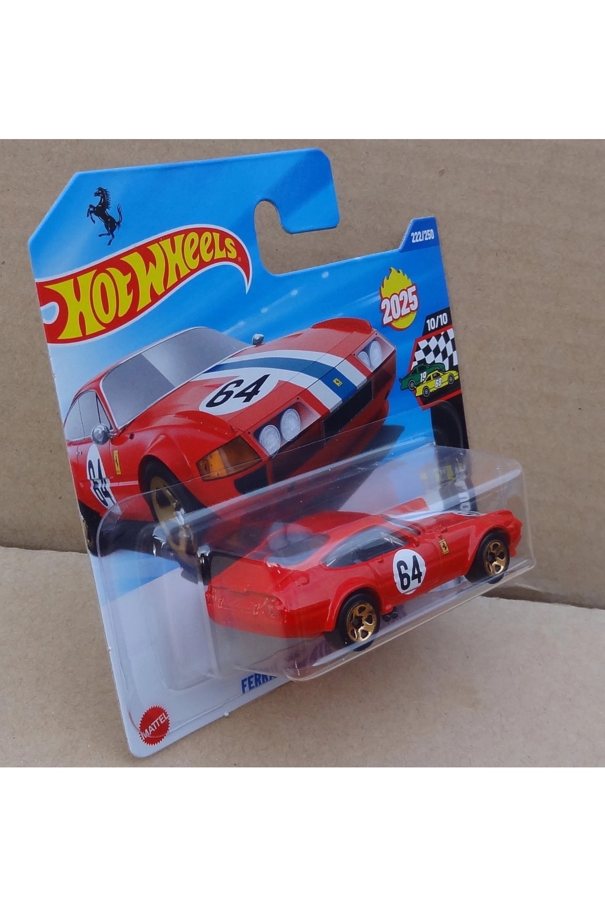 ماشین اسباب بازی FERRARI 365 GTB4 COMPETIZIONE DIECAST CAR مقیاس 1:64 هات ویلز اورجینال HOT WHEELS