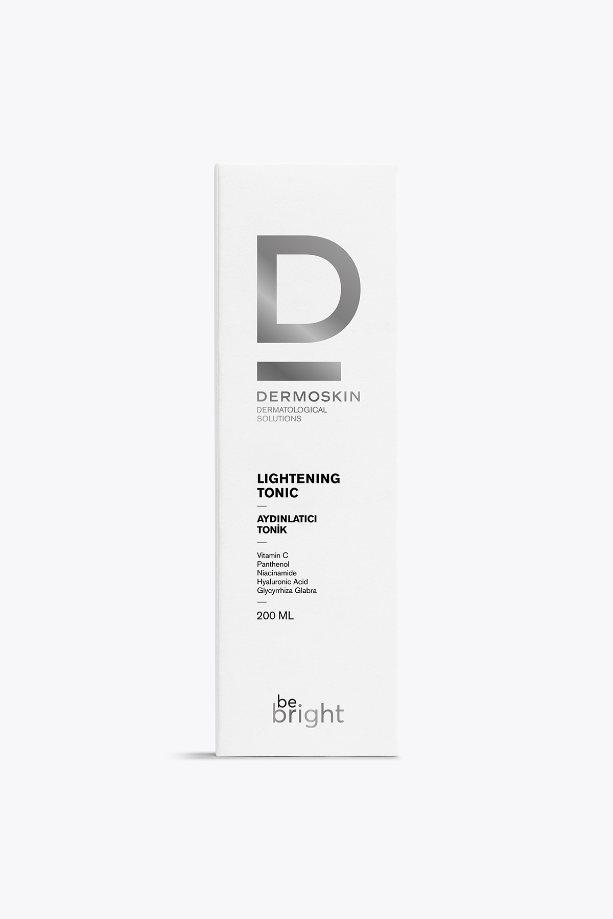 تونر روشن کننده و ضد لک Be Bright با خاصیت سفت کنندگی منافذ 200 میلی لیتر Dermoskin