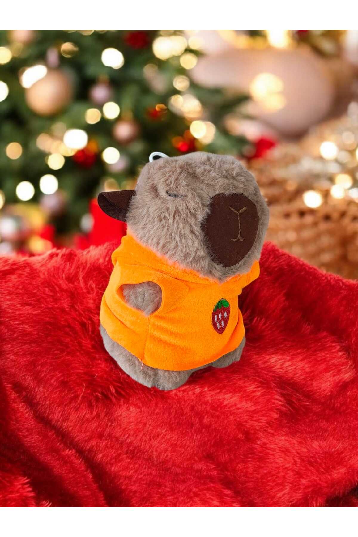 اسباب بازی های پشمی CAPYBARA PLASH TOY CAPPY,CAP 20CM سایز متوسط ​​1 تکه tartamel shop
