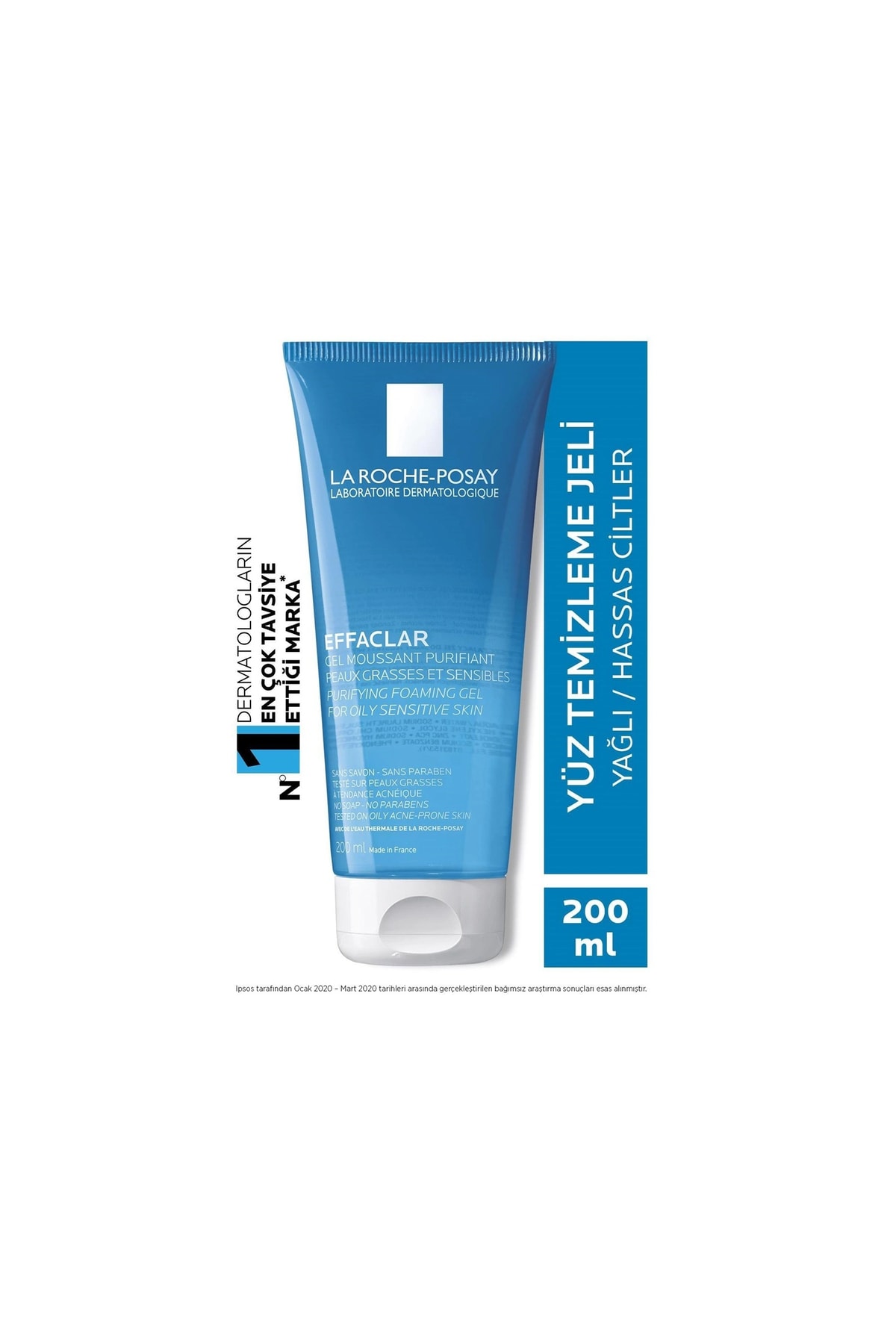 La Roche Posay ژل تمیزکننده صورت افاکلار کام 200 میلی لیتر