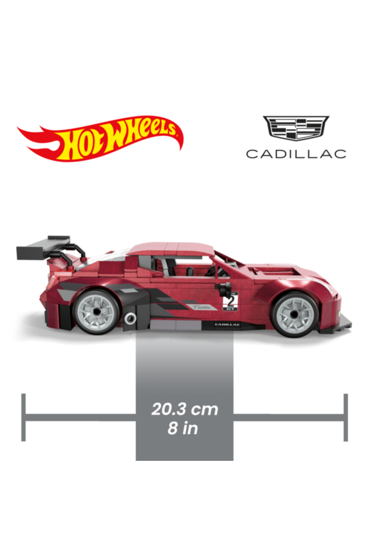 ماشین اسباب بازی ست ساختمان خودرو MEGA HOT WHEELS CADILLAC ATS V R HRY18 از ترکیه HOT WHEELS