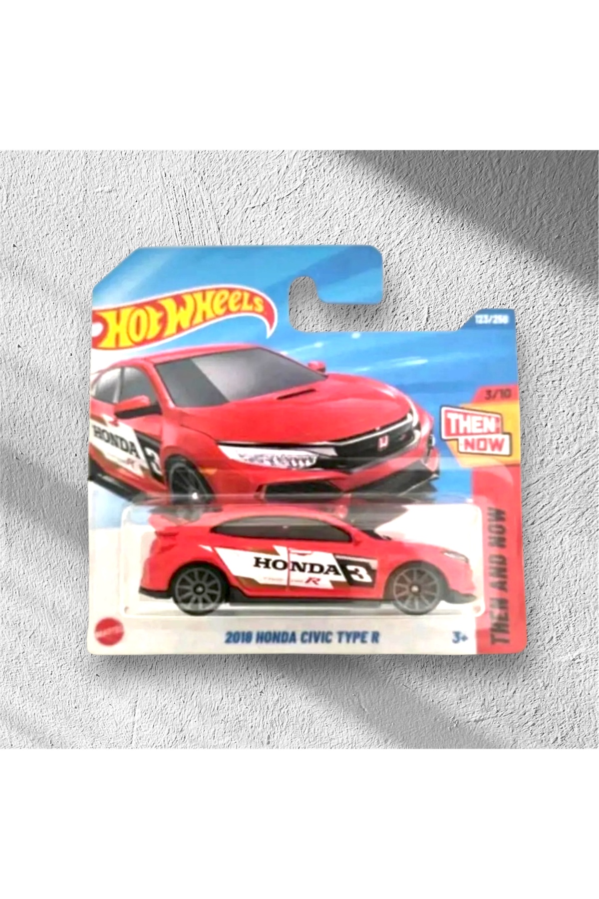 ماشین اسباب بازی 1:64 مقیاس 2025 مورد 2018 هوندا سیویک نوع R هات ویلز اورجینال HOT WHEELS