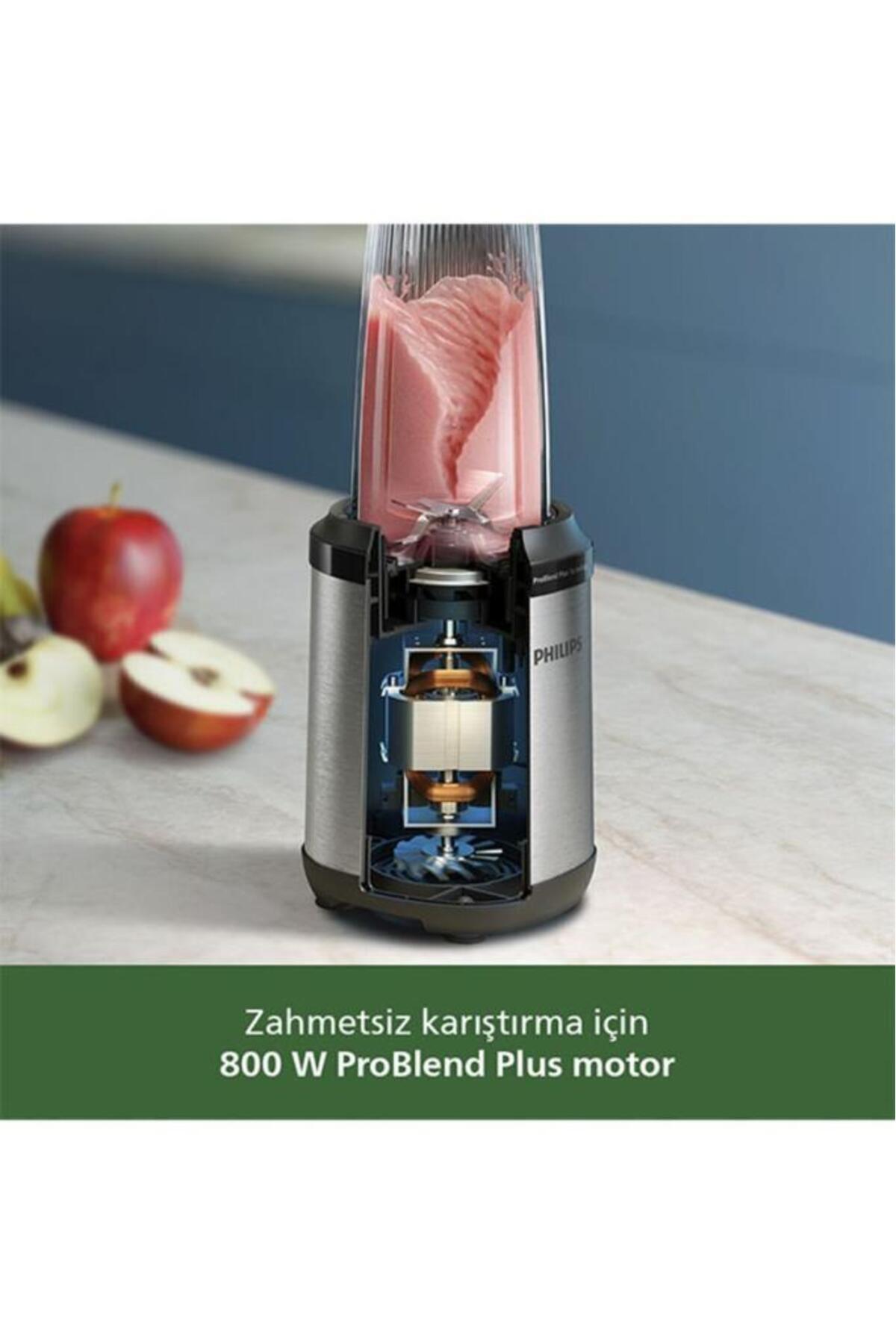 مخلوط کن شخصی بلندر 800 واتی سری 5000 فناوری PROBLEND PLUS کاسه ظرفیت 0.7 لیتری HR2764 00 اورجینال Philips
