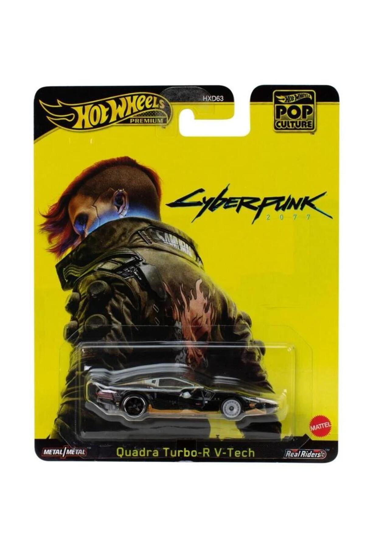 ماشین اسباب بازی ممتاز فرهنگ پاپ: CYBERPUNK 2077 QUADRA TURBO R V TECH 1 64 از ترکیه HOT WHEELS