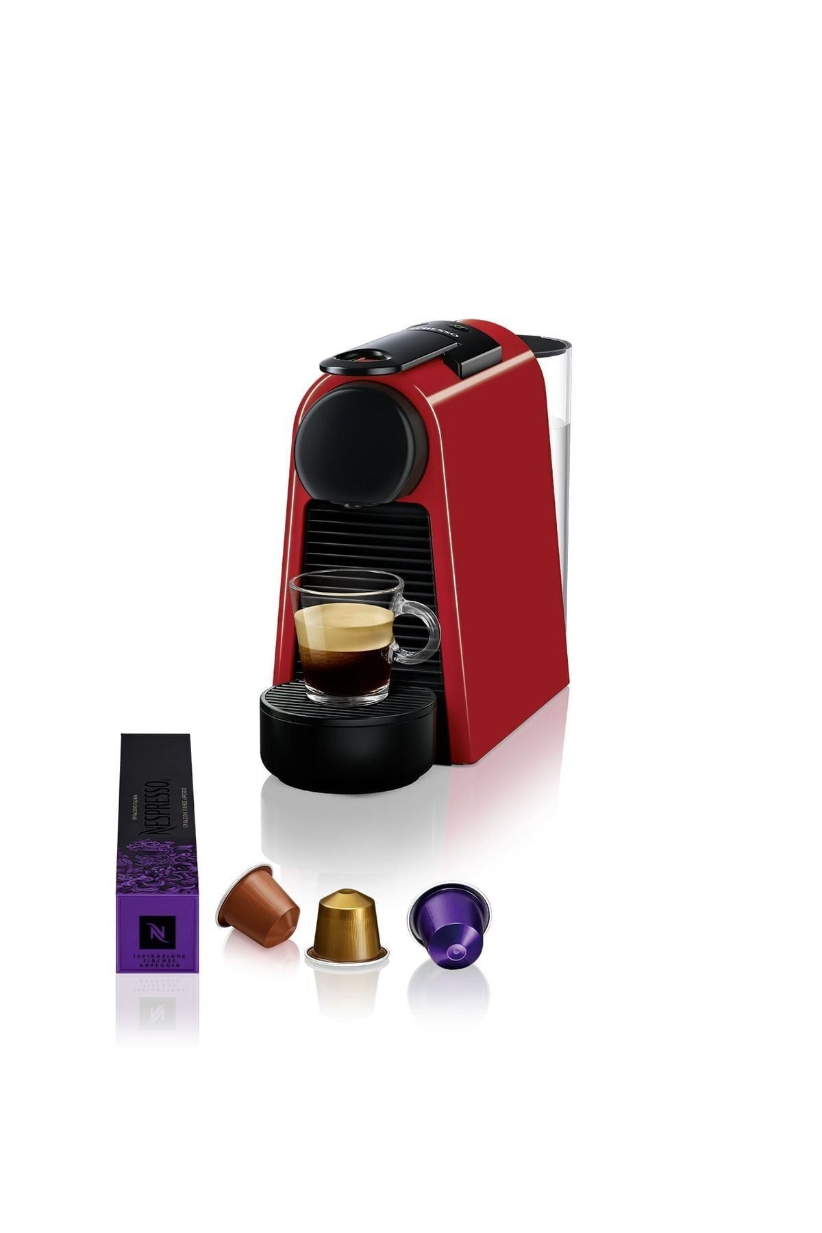 دستگاه اسپرسو و کاپوچینو قهوه ساز مینی D30 ESSENZA قرمز اورجینال Nespresso