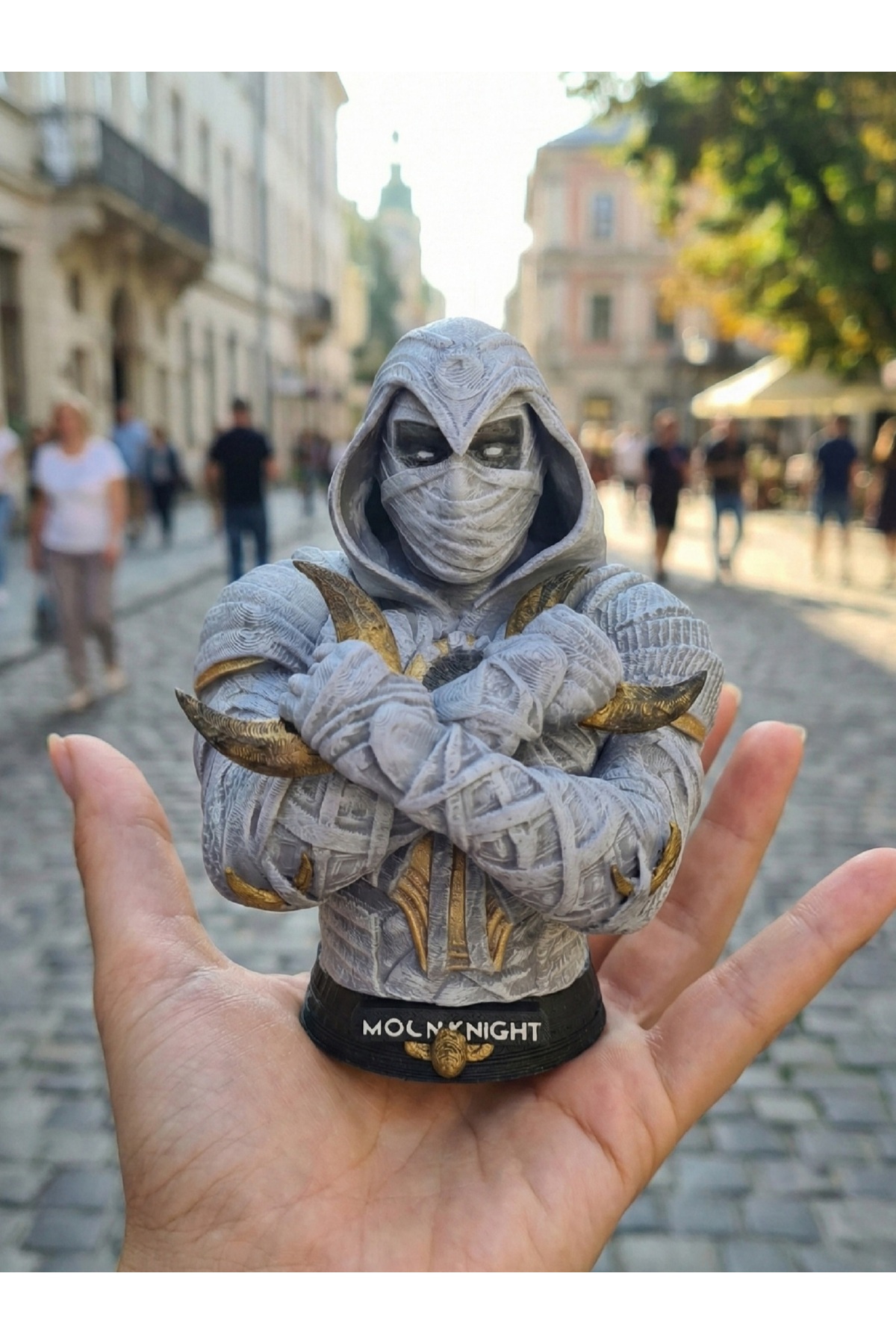 فیگور ESELYA3D MARVEL COMICS STUDIOS MOON KNIGHT BUST TITAN HERO SERIES MOONKNIGHT ACTION FIGURES AVENGERS از ترکیه eselya
