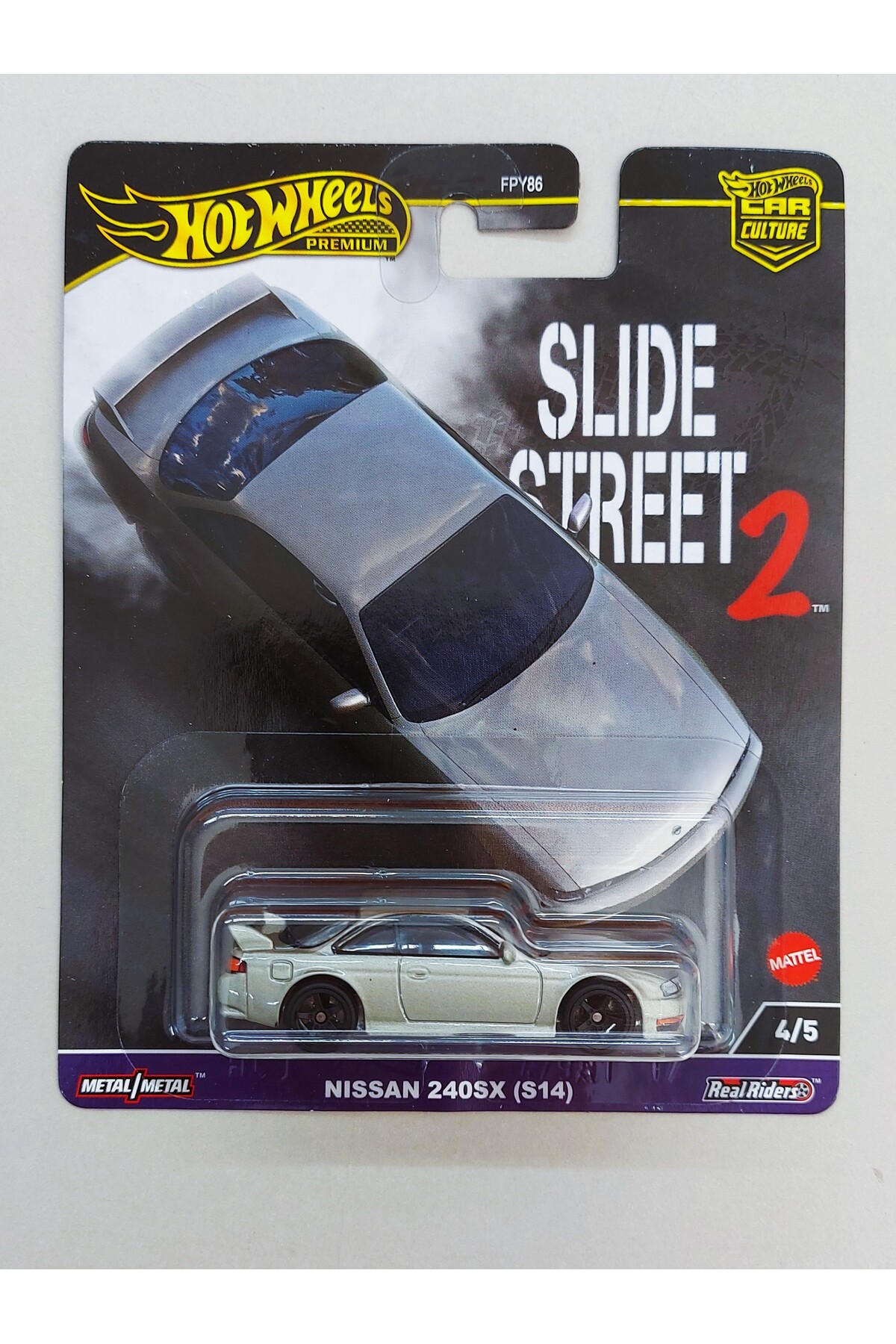 ماشین اسباب بازی پریمیوم اسلاید استریت 2 نیسان 240SX S14 . از ترکیه HOT WHEELS