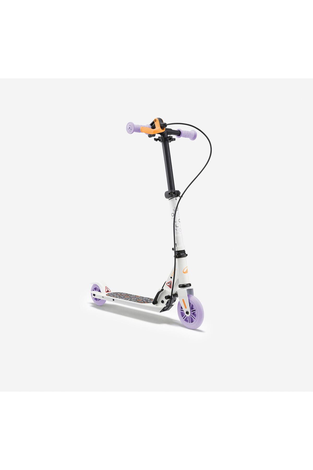 اسکوتر کودکان OXELO با ترمز سفید بنفش PLAY 5 Decathlon