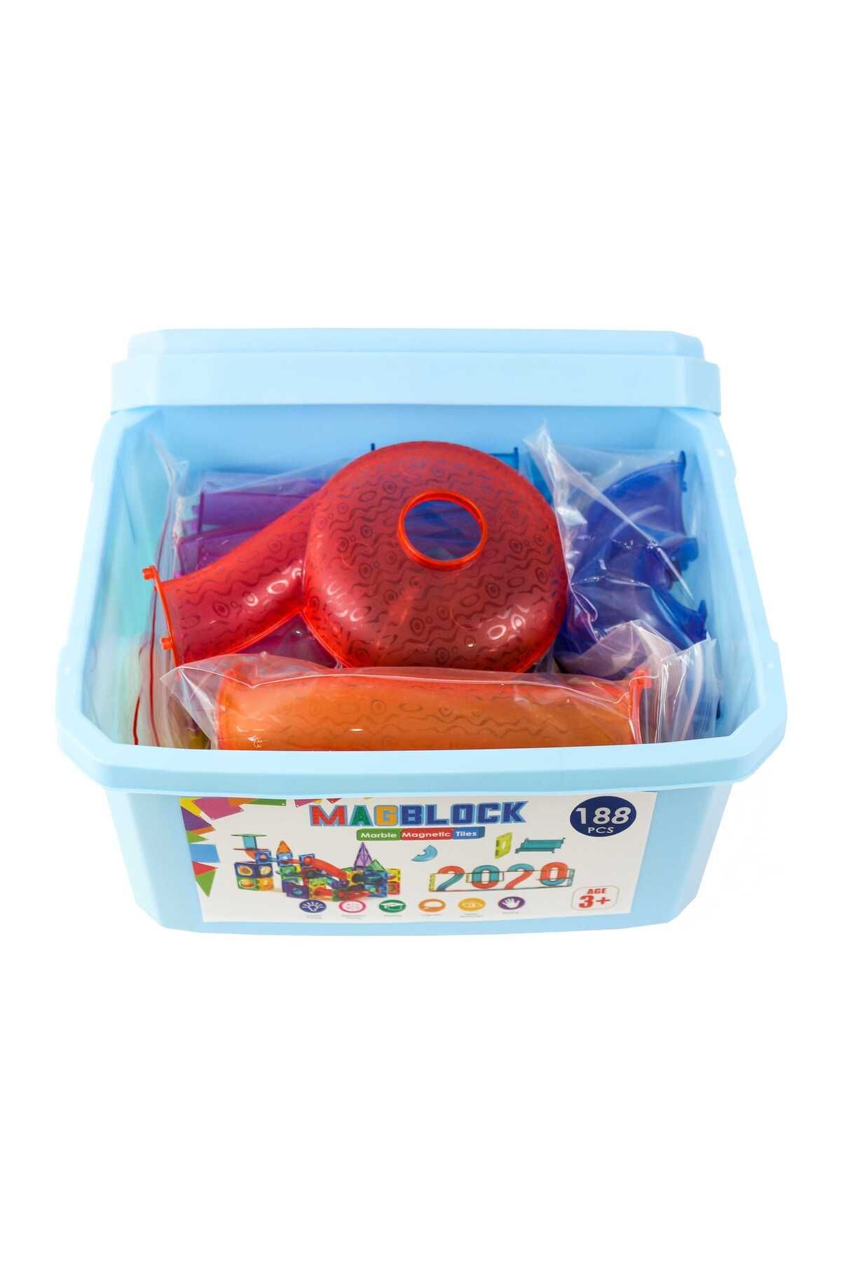 لگو و اسباب بازی های ساخت محور MAGBLOCK 188 PIECES MAGNETIC BLOCKS AND CYLINDERS آموزشی مجموعه توسعه هوش از ترکیه zenkid