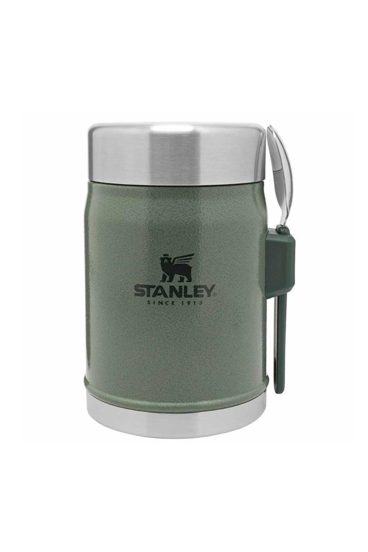 فلاسک قمقمه غذای کلاسیک با قاشق 0.4 لیتر سبز اورجینال Stanley