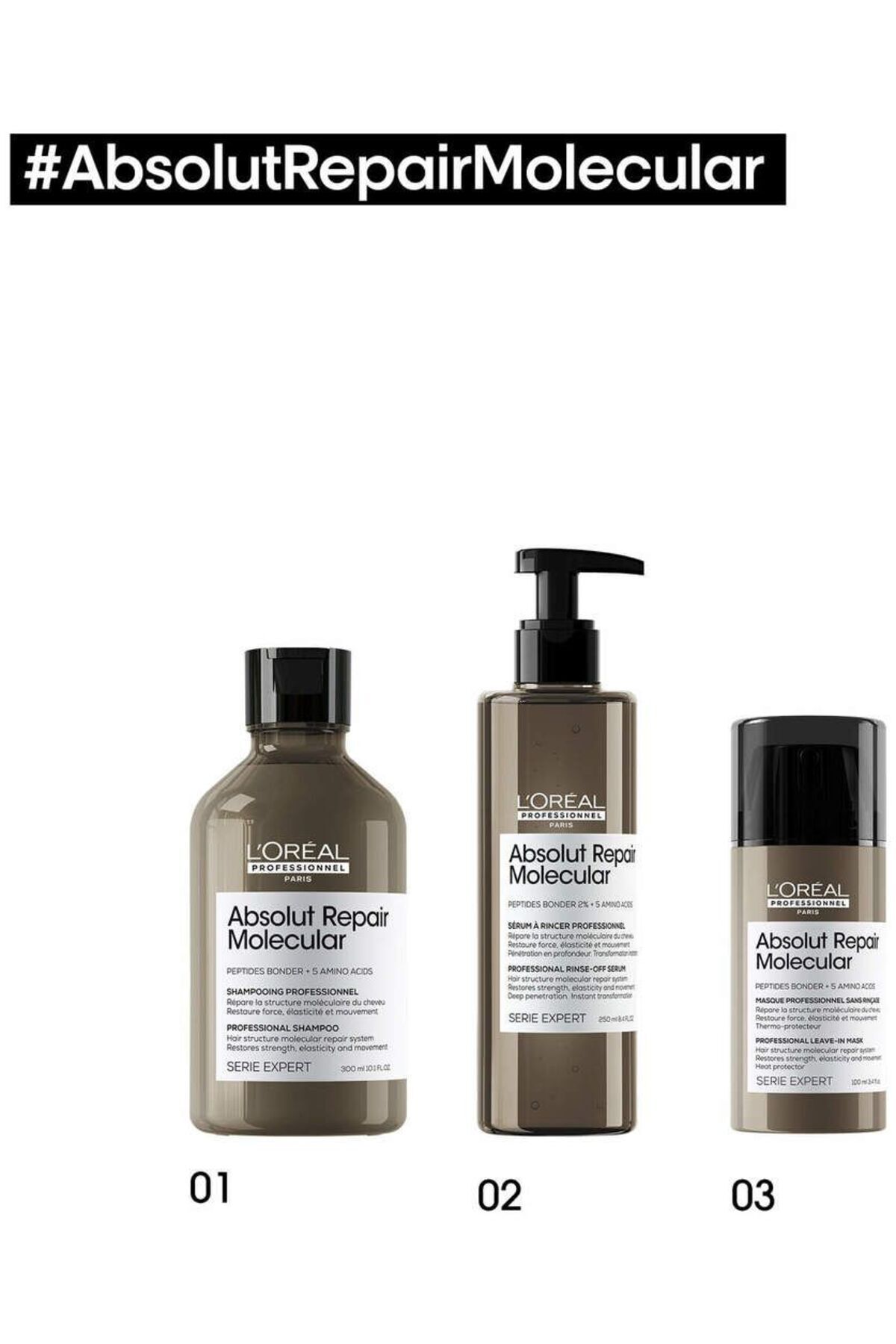شامپو مردانه و زنانه ماسک تغذیه مولکولی ABSOLUT 100 میل NOONLINE20 L'oreal Professionnel