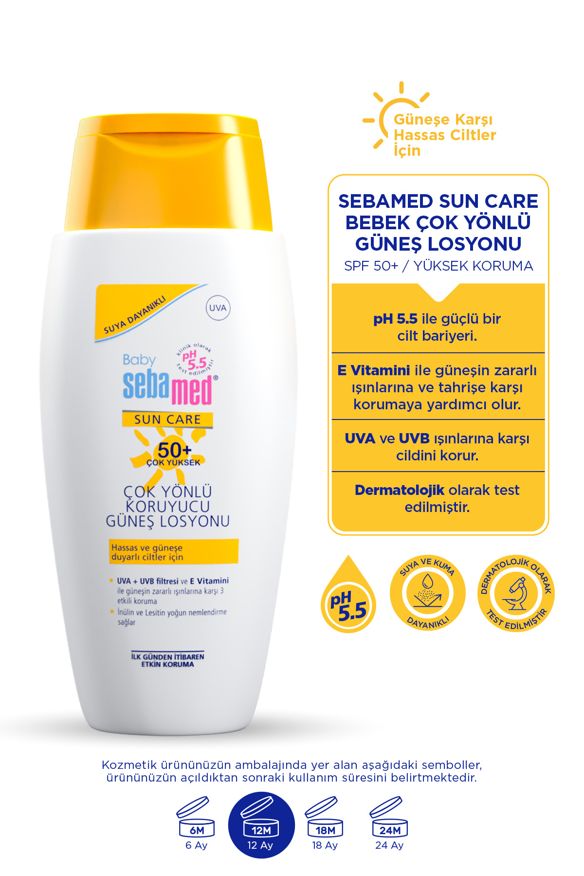 Sebamed لوسیون ضد آفتاب کودک 50 فاکتور 150 میلی لیتر