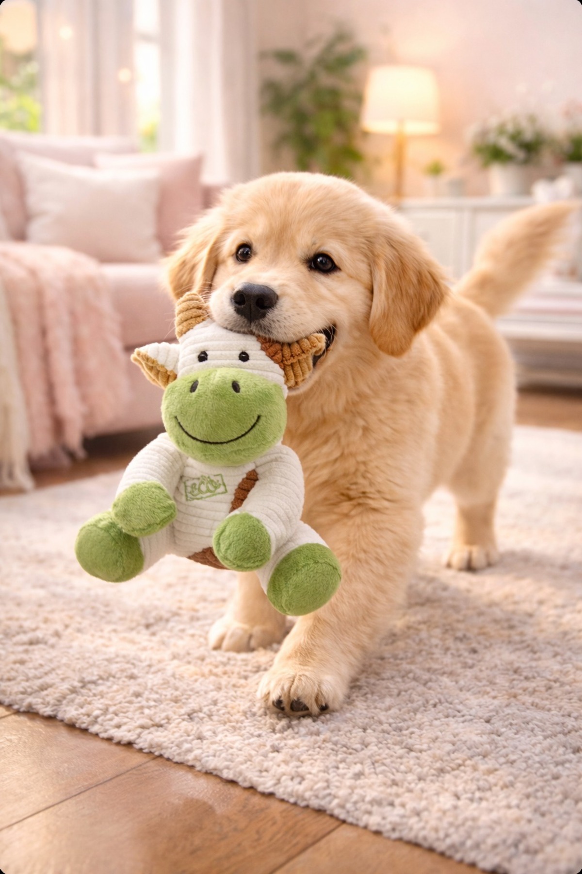 اسباب‌بازی سگ Terra Eco Ella Puppy طرح گاو، ام‌پتس M-PETS چندرنگ