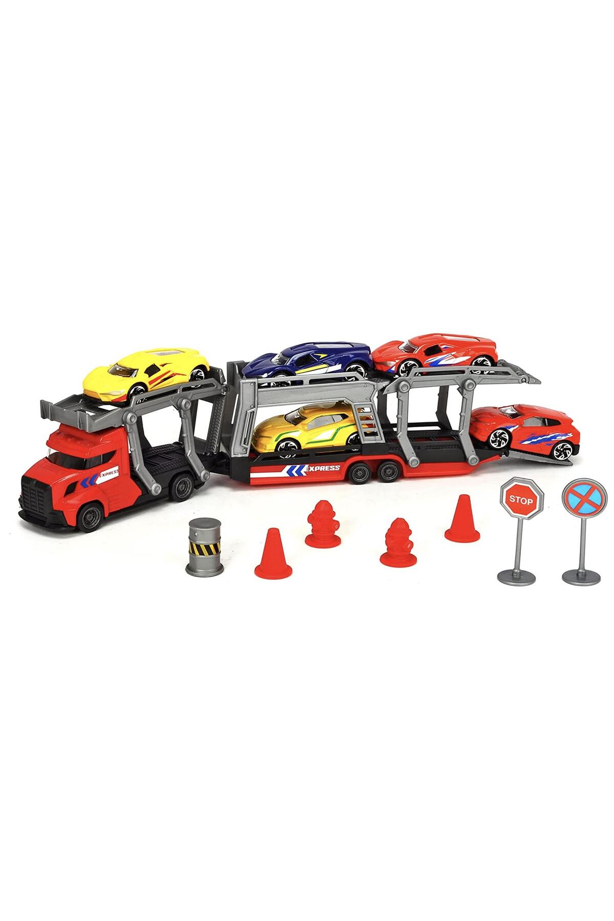 ماشین اسباب بازی مجموعه حمل و نقل DICKIE با 5 X METAL DIECAST VEHICLES 203745012 Dickie Toys