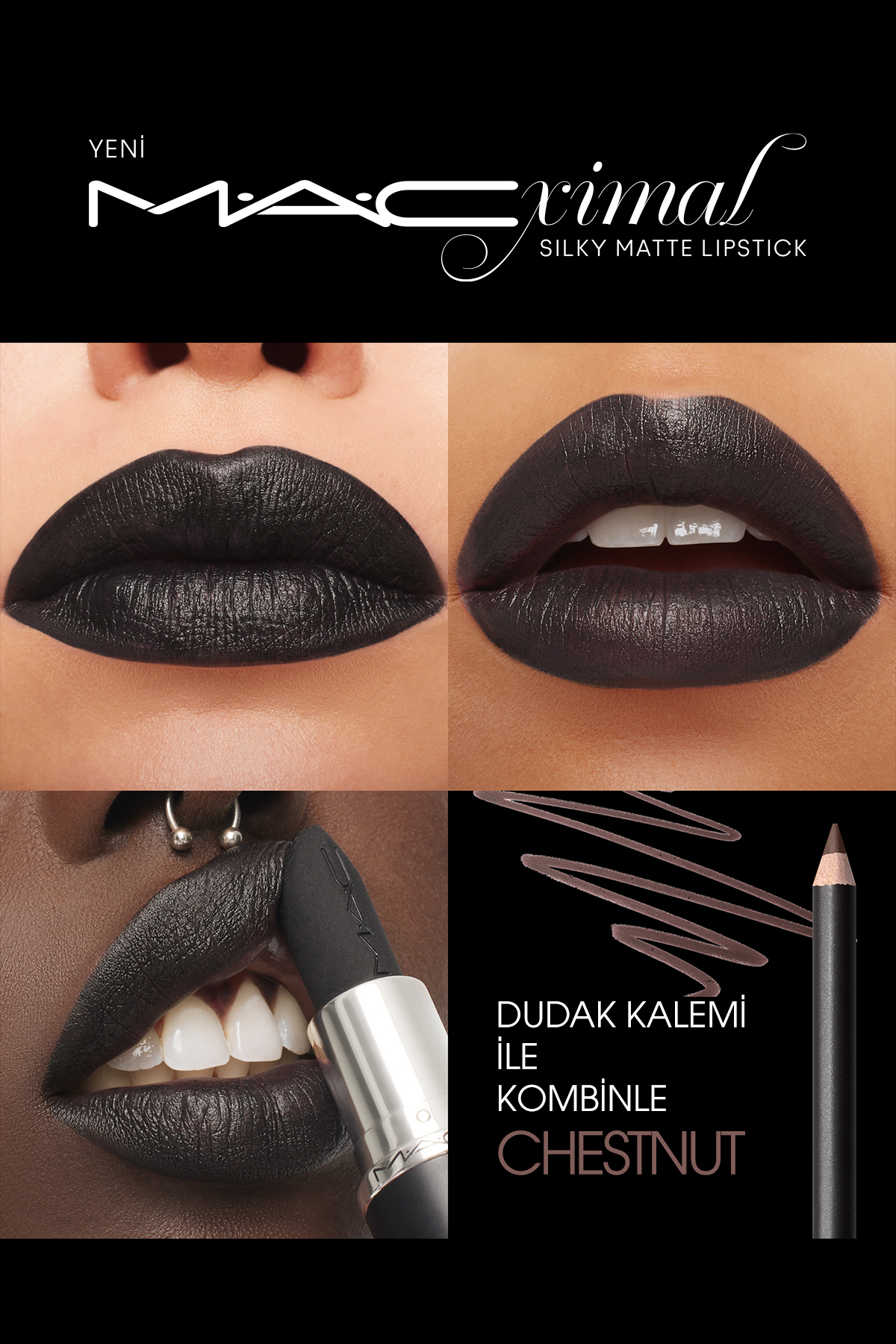Mac لوازم آرایش لب رژ لب مات و مرطوب M · A · Cximal